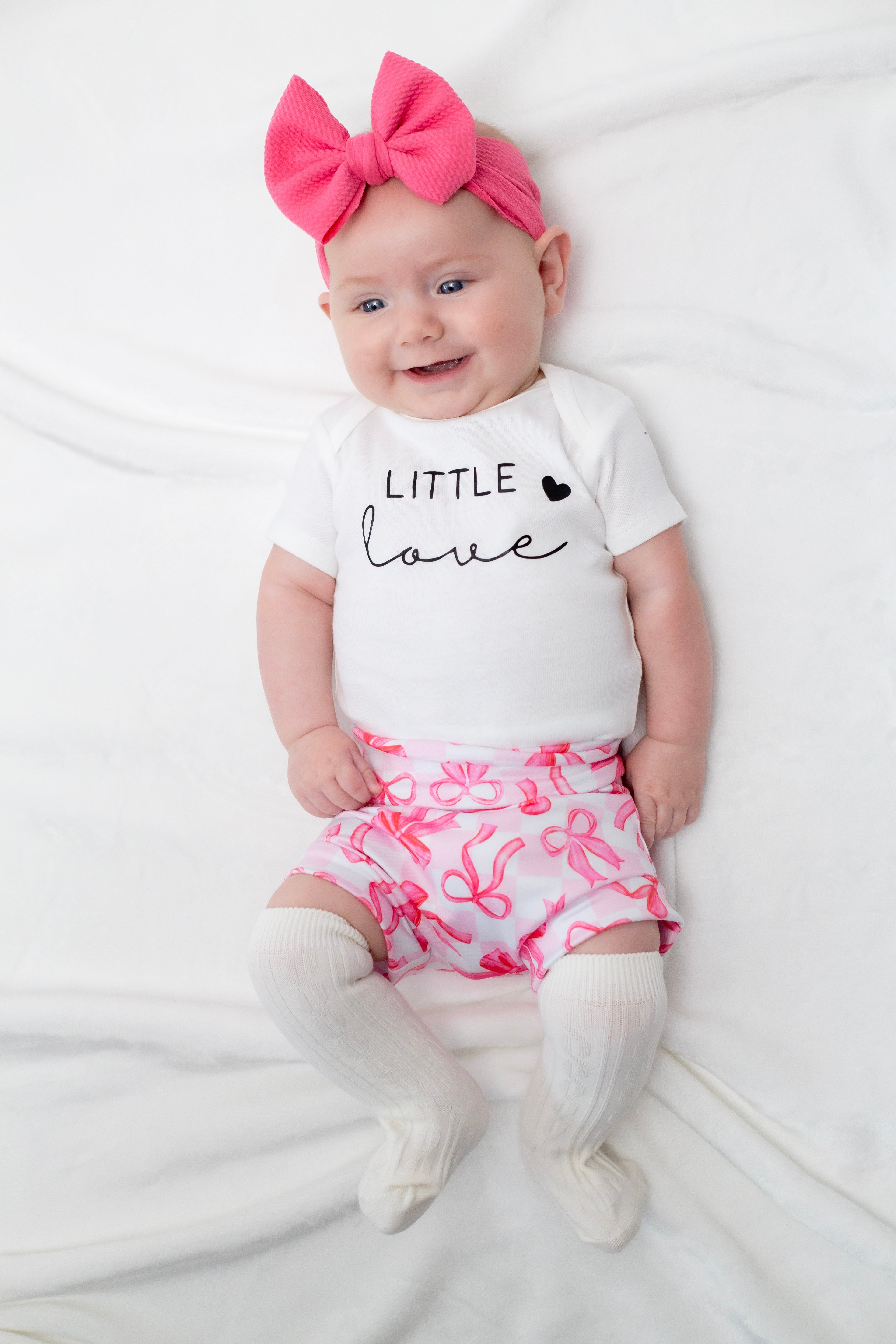 Little Love Pink Bow Bummies Set