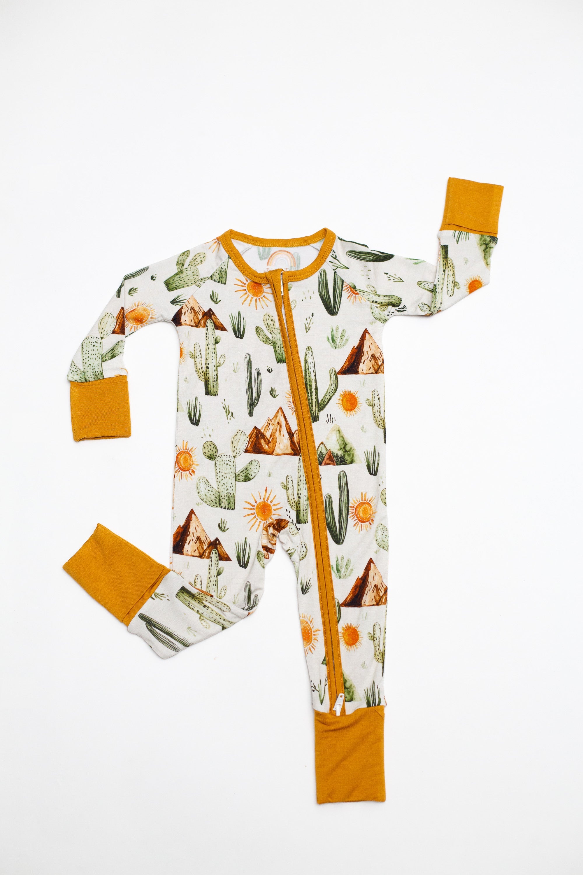 Western Desert Bamboo Zipper Romper