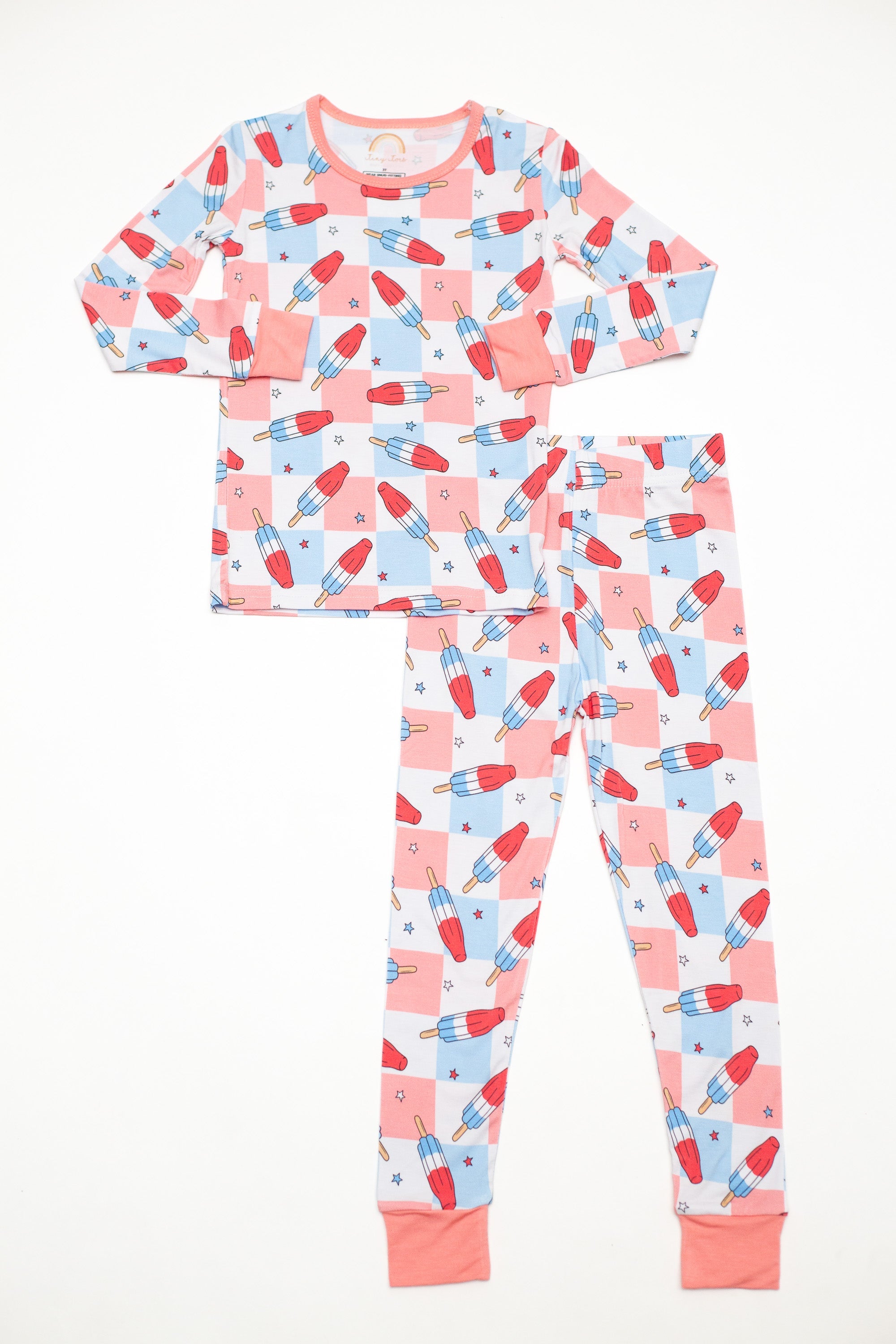 Patriotic Popsicles Bamboo Toddler 2 Piece Set