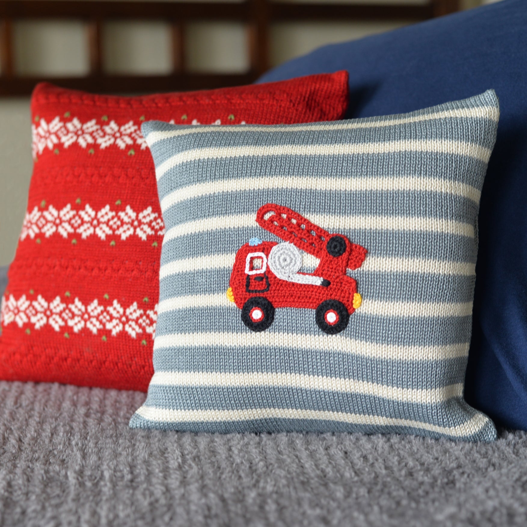 Fire Truck 10" Pillow