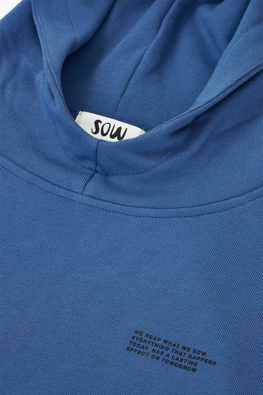 Relaxed Cotton Hoodie With Print