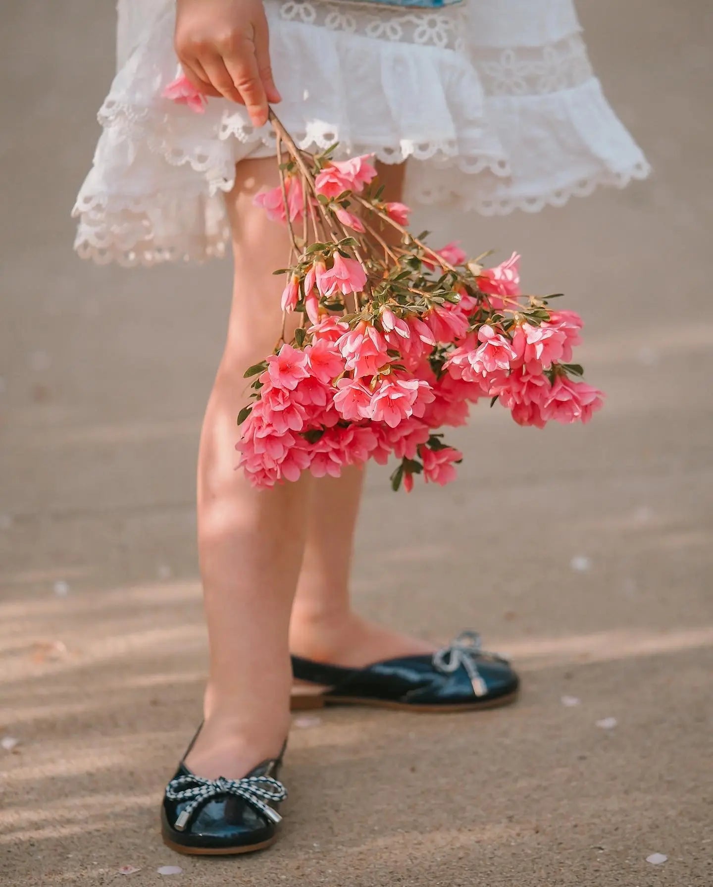 Karina- Navy Patent Leather Slingback Shoes