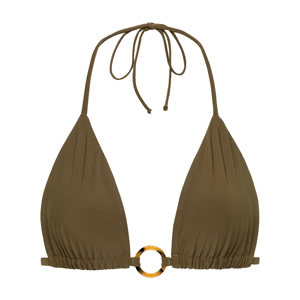Khaki Emma (tori Loop) Bikini Top