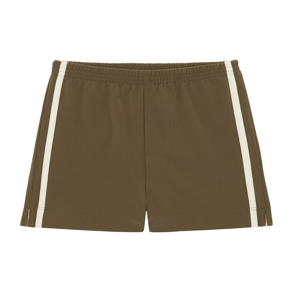 Khaki Mini Swim Trunk
