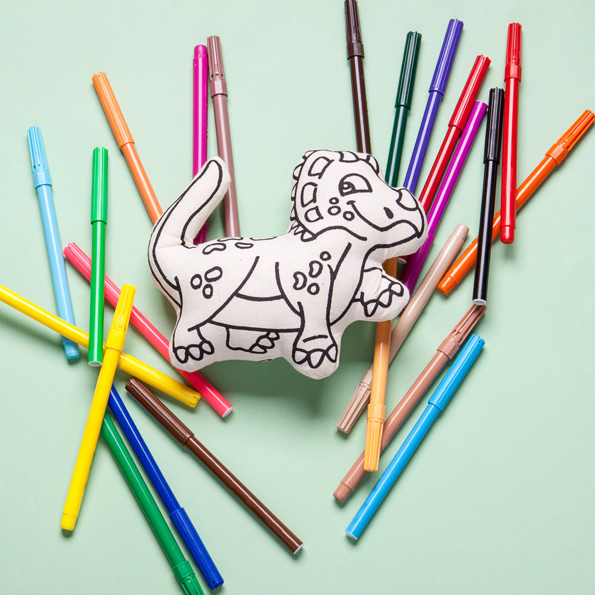 Jurassic Series: Triceratops Dinosaur For Coloring And Creative Play