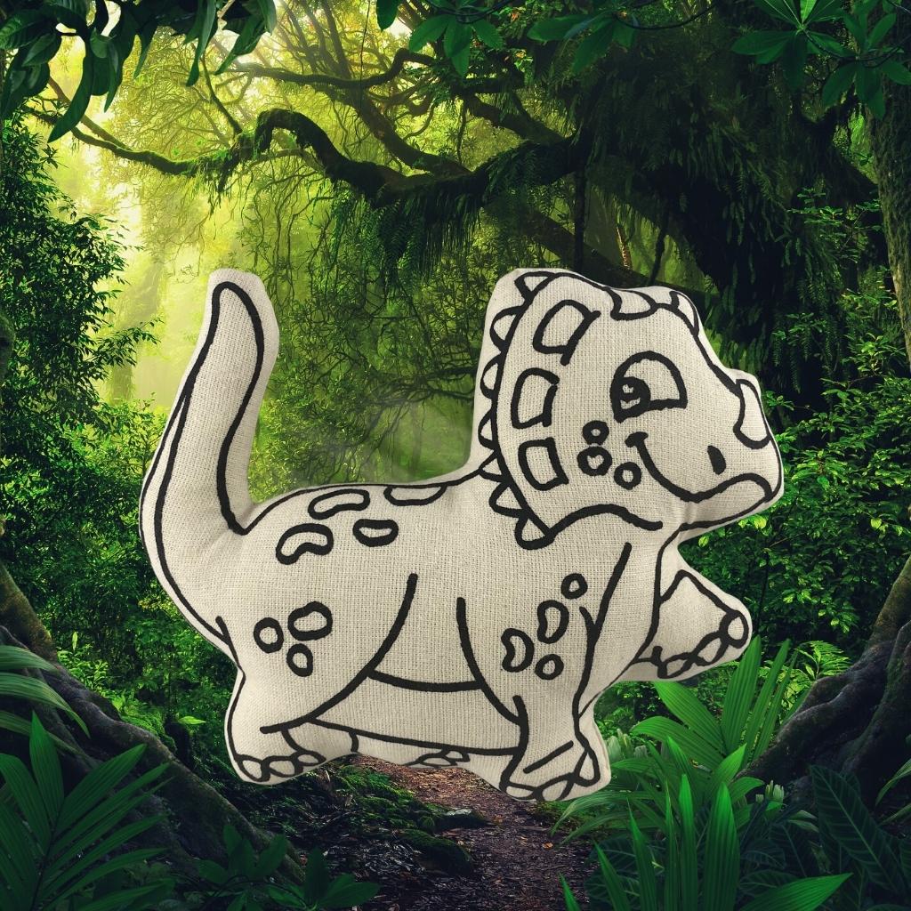 Jurassic Series: Triceratops Dinosaur For Coloring And Creative Play