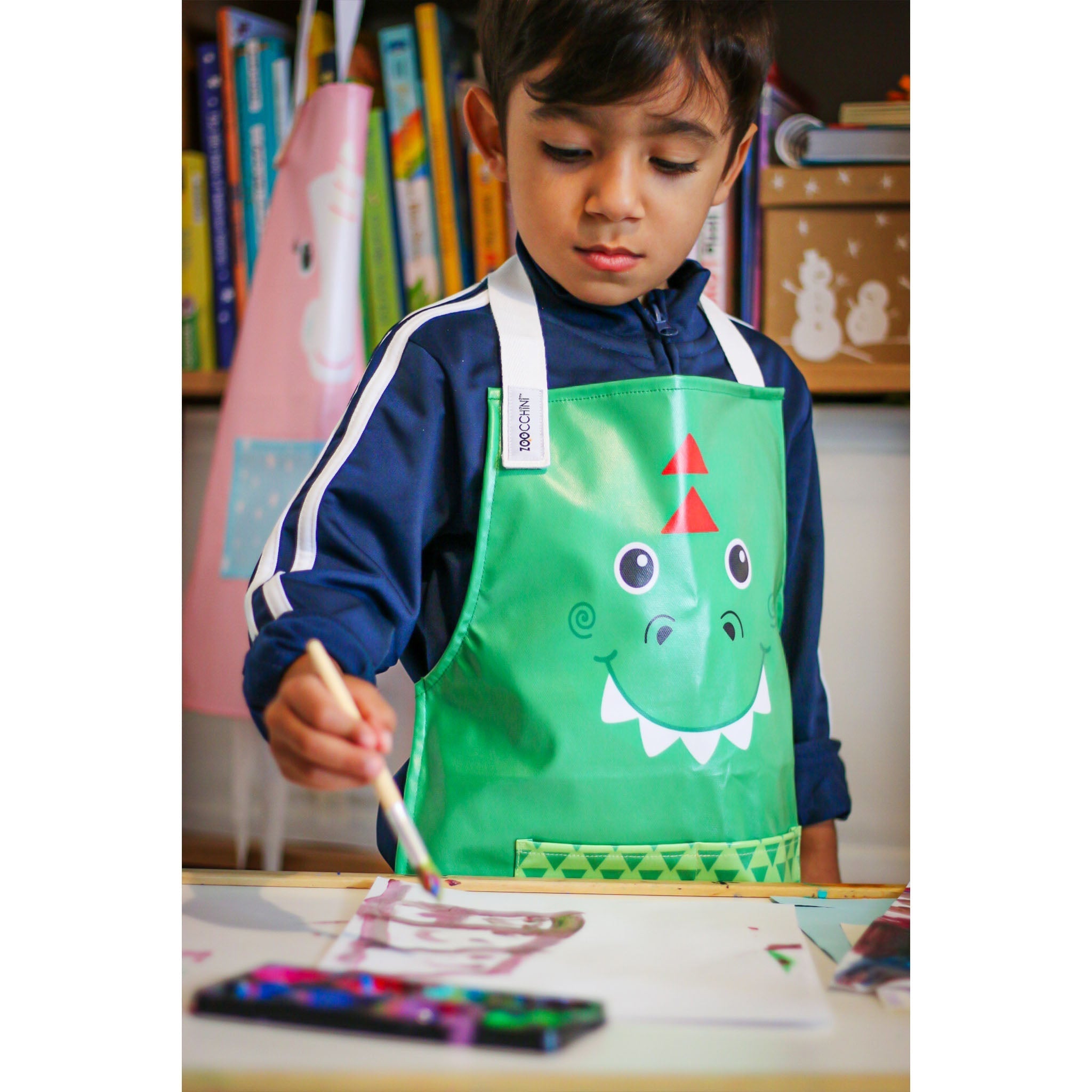 Kids Art Apron - Devin The Dinosaur