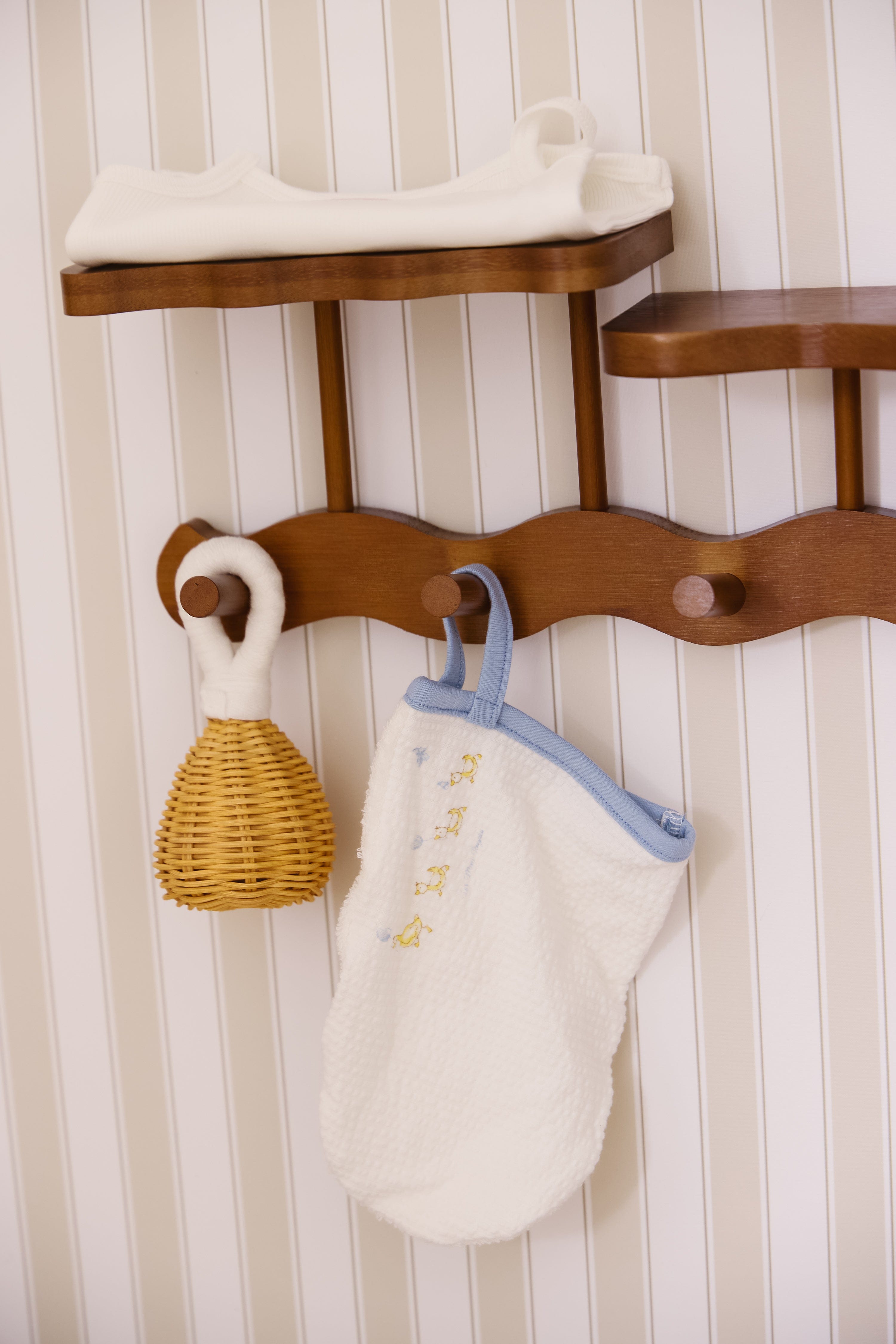 Mini Royals Towel + Mitt Set - Blue