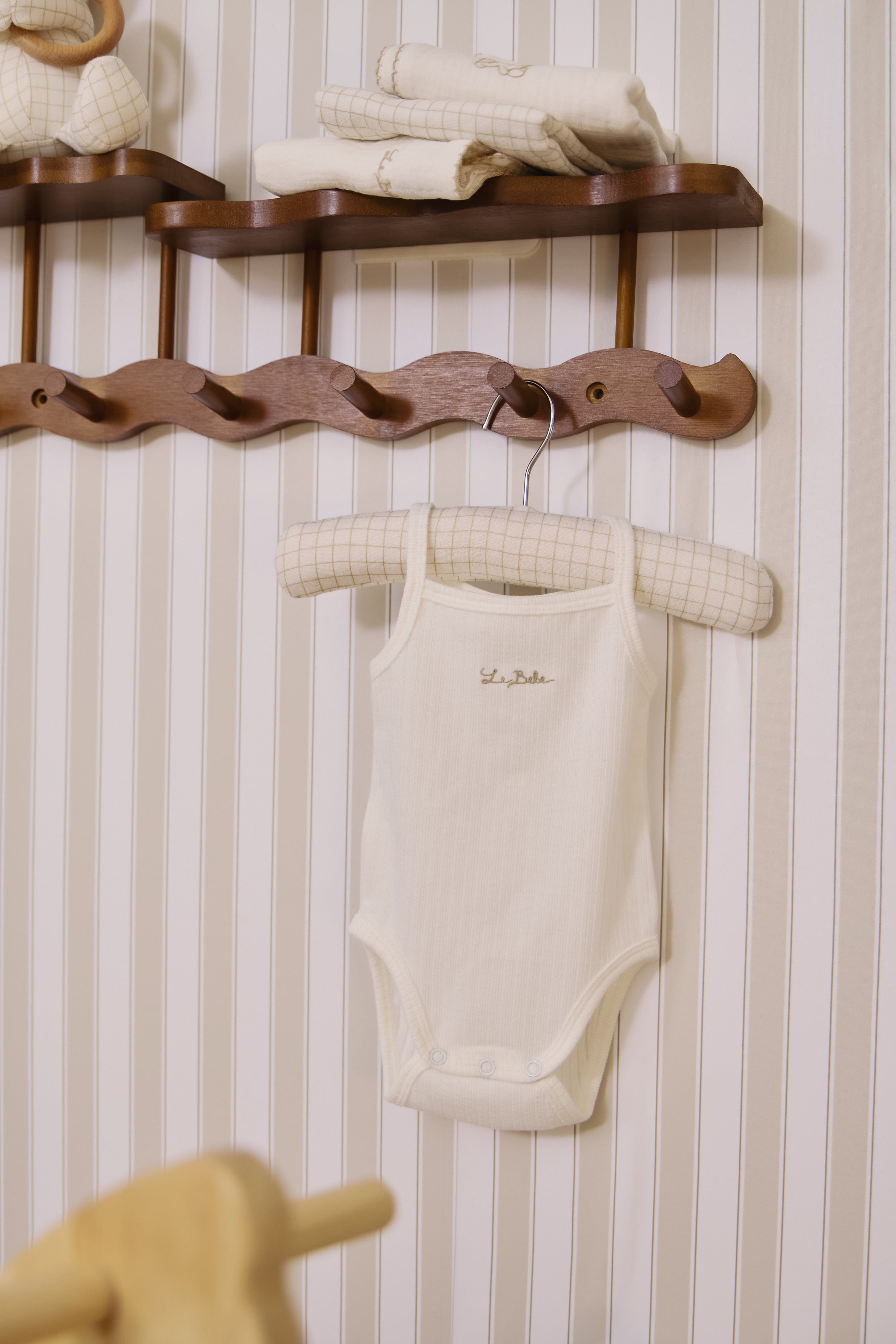 Teddy Au Pane Onesie Set Of 2 - Stone