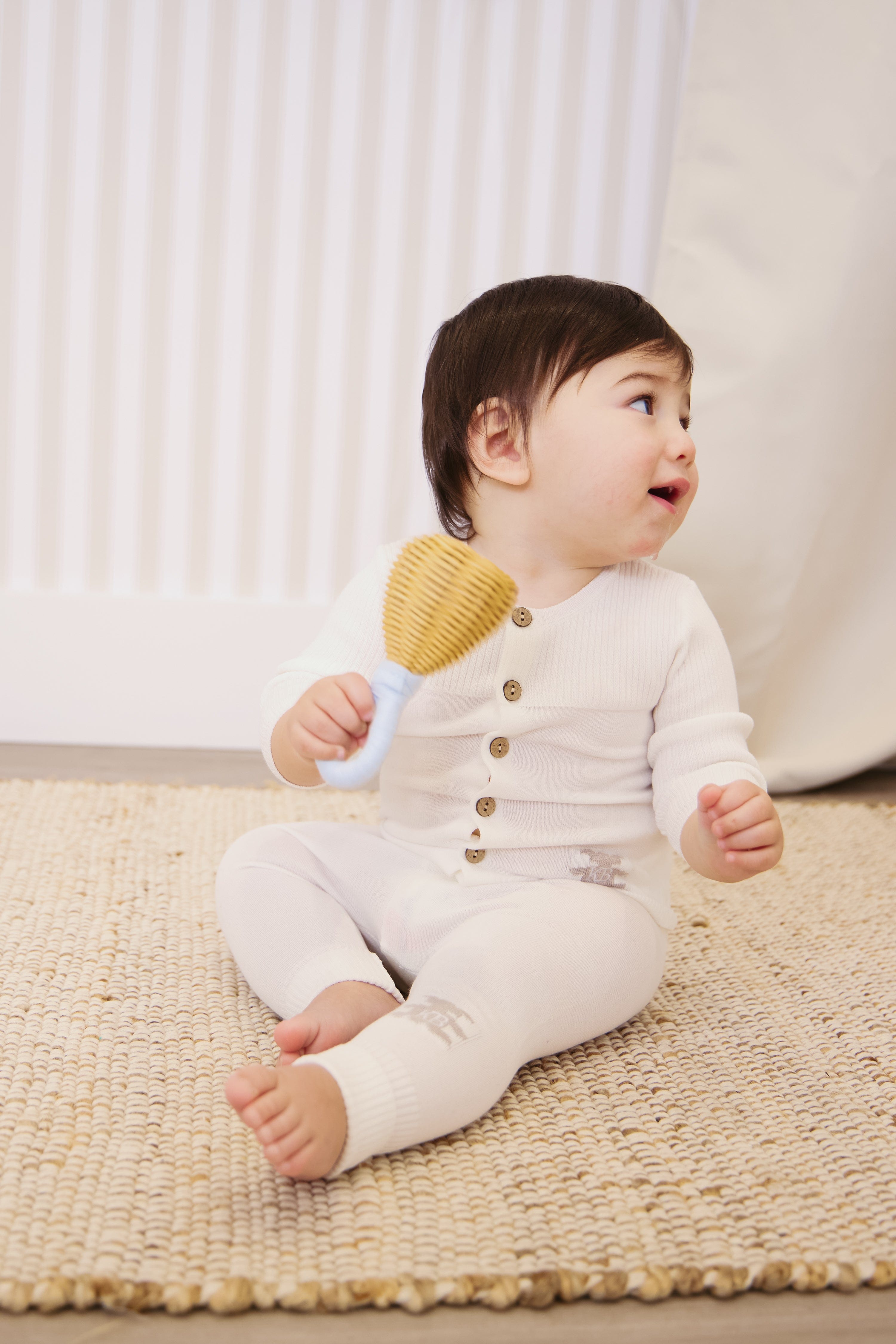 Teddy Knit Set - White