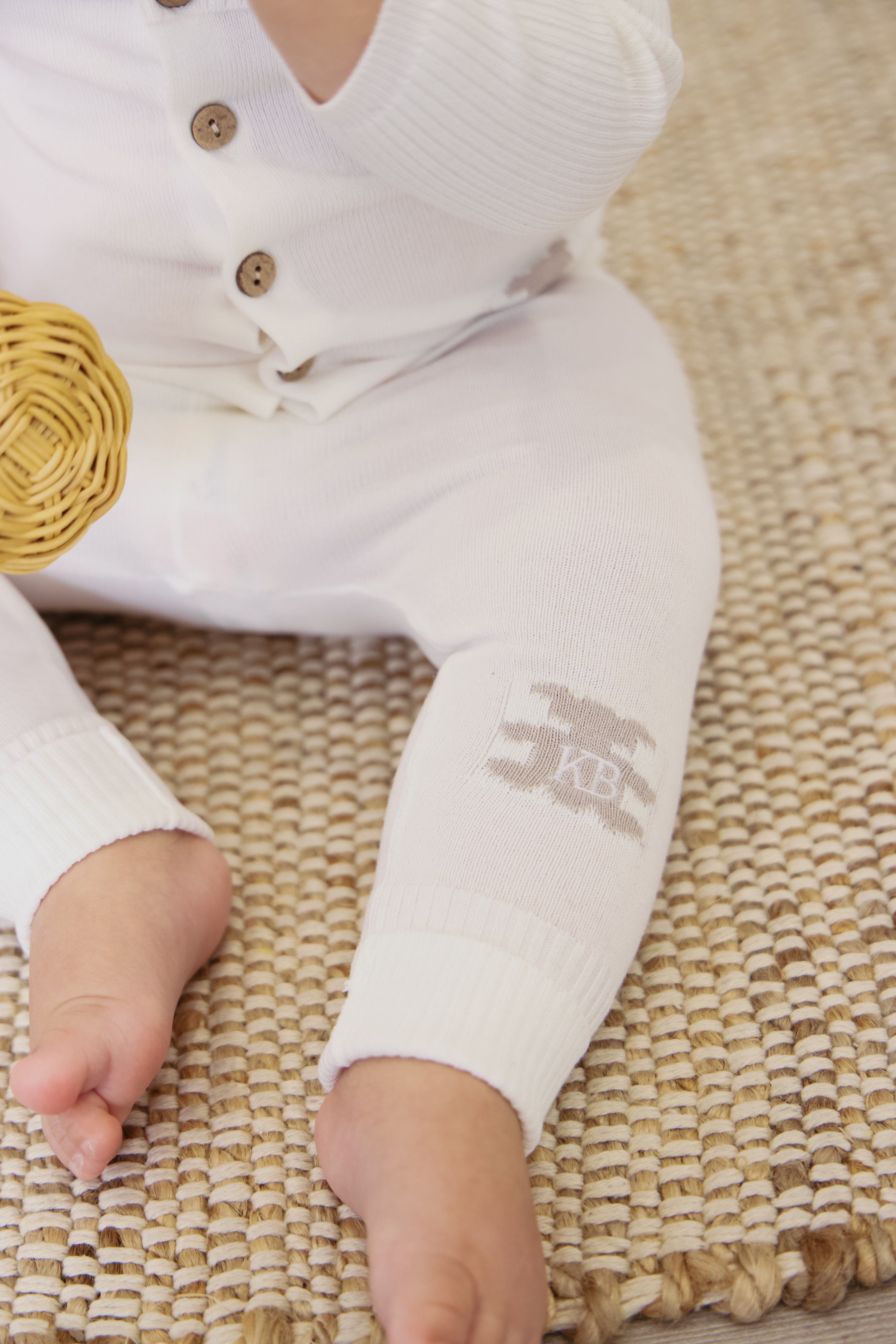 Teddy Knit Set - White