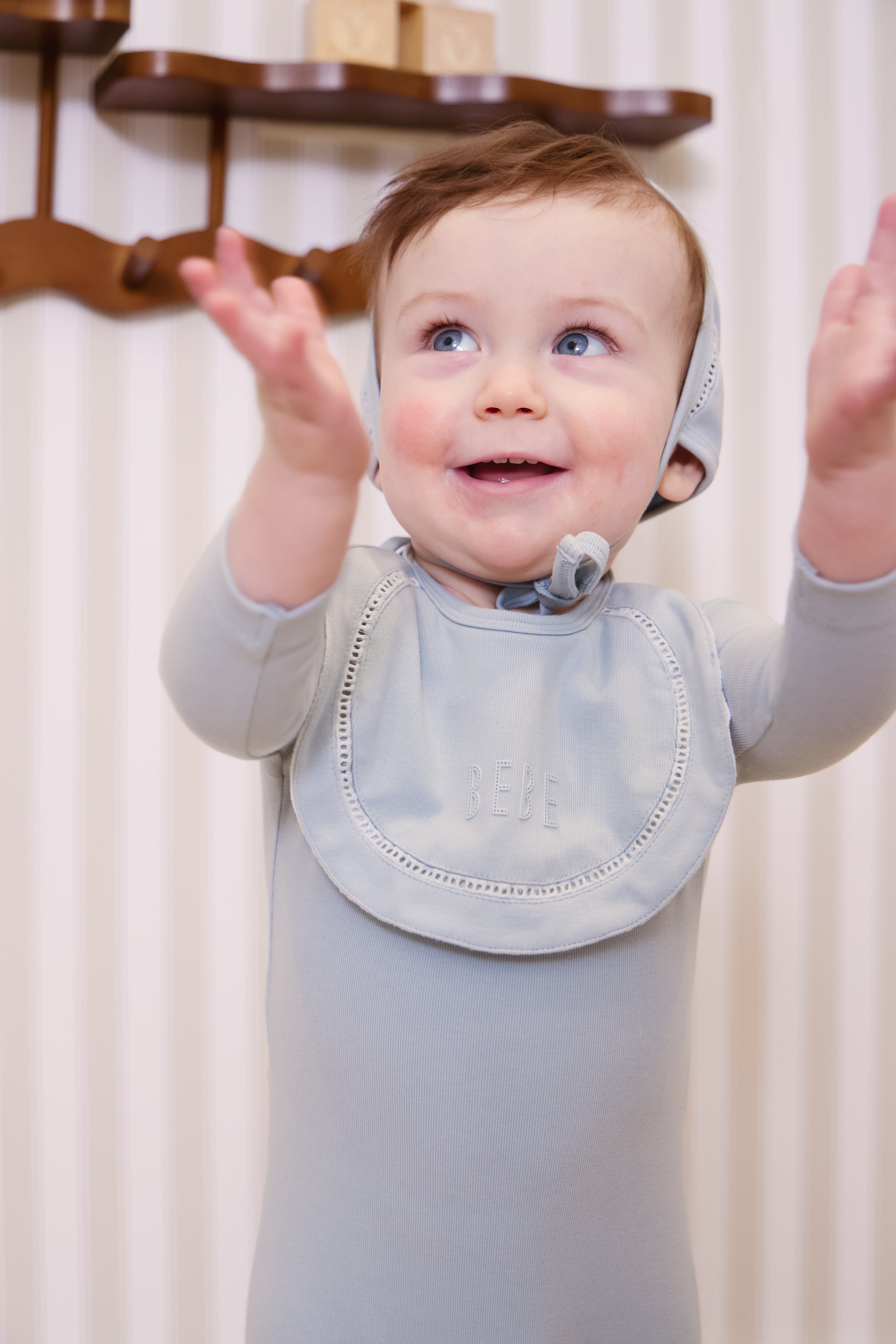 Bebe Detail Bib - Blue