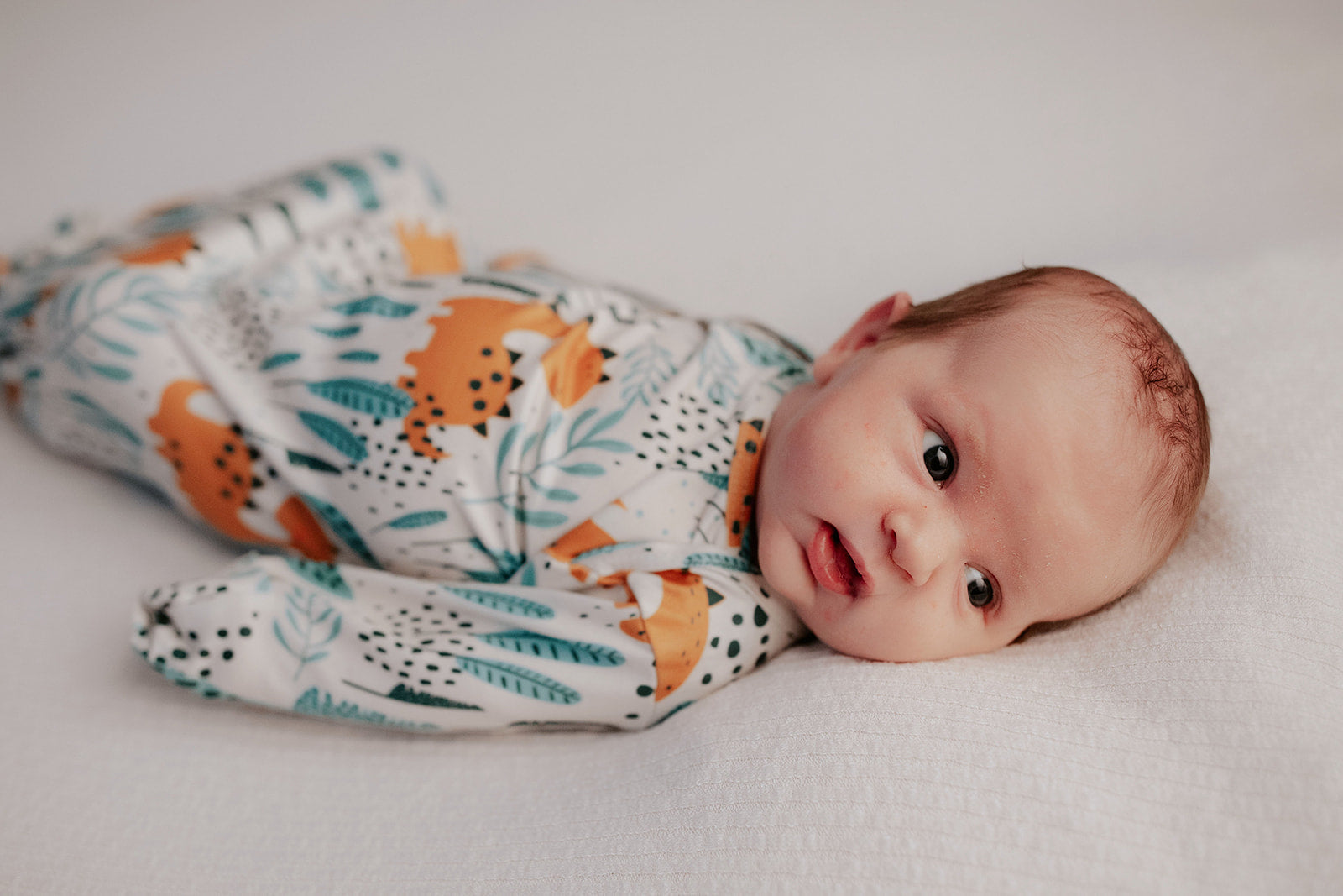 Dinosaur Themed Newborn Knotted Gown