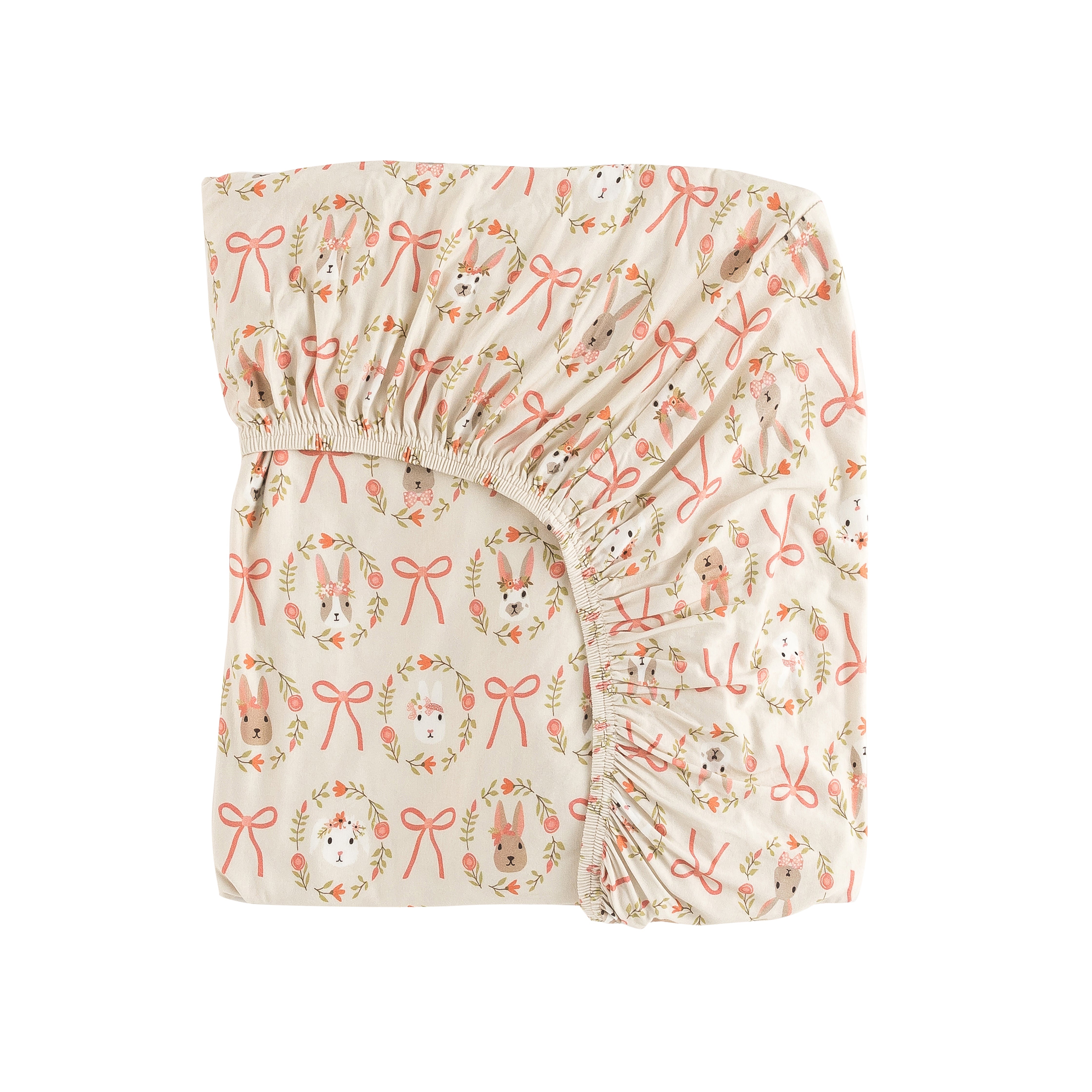 Bows & Bunnies (crib Sheet)