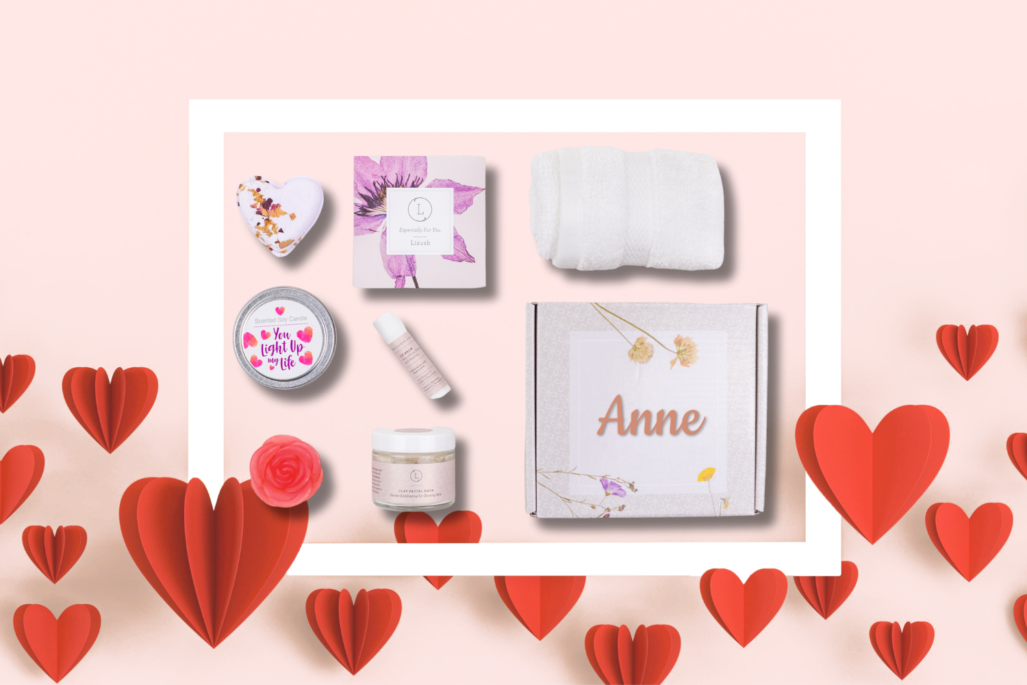 Cute Love Special Gift Box, Natural Skincare Gift Box, Mother's Day Gift, Bff, Sister