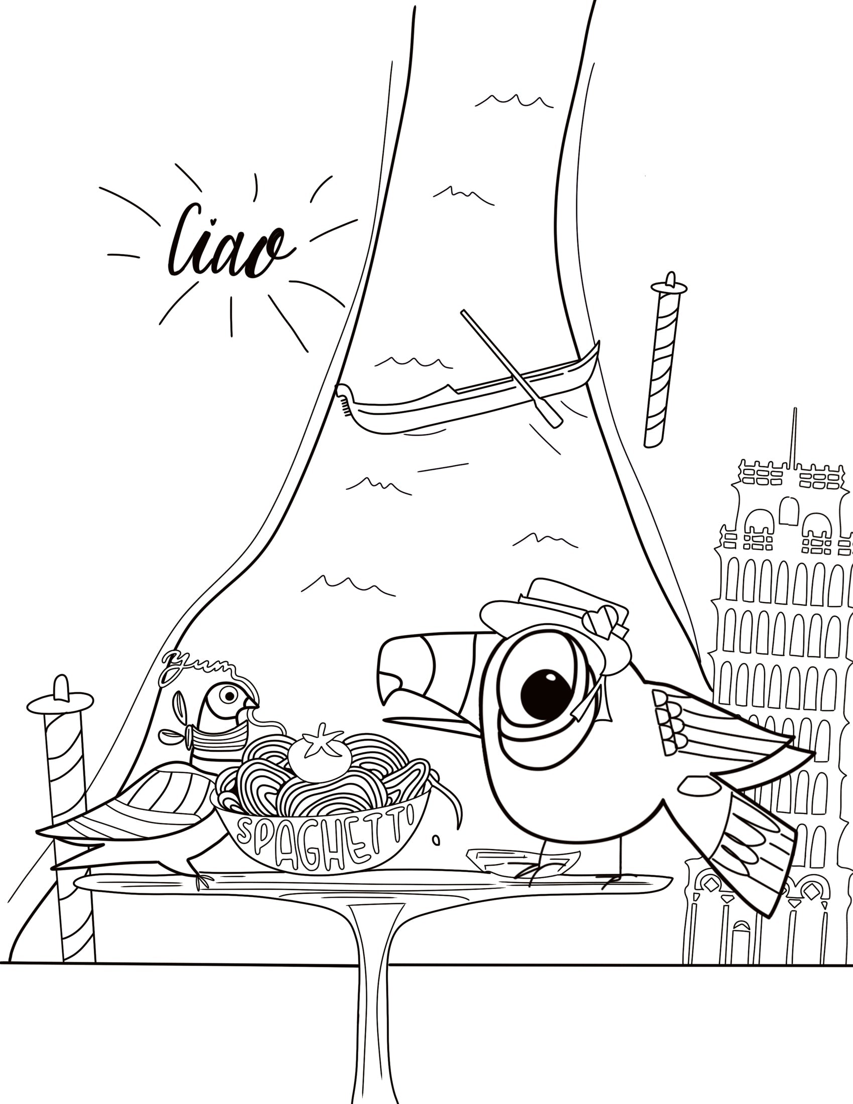 Toco Can Can: And You Can Too! Color-in Activity Book