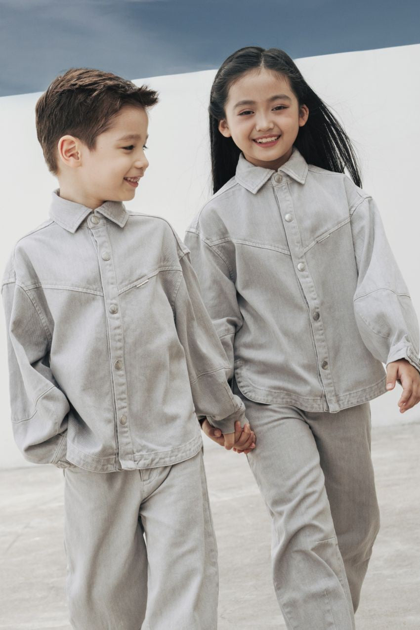 Organic Cotton Denim Balloon Overshirt