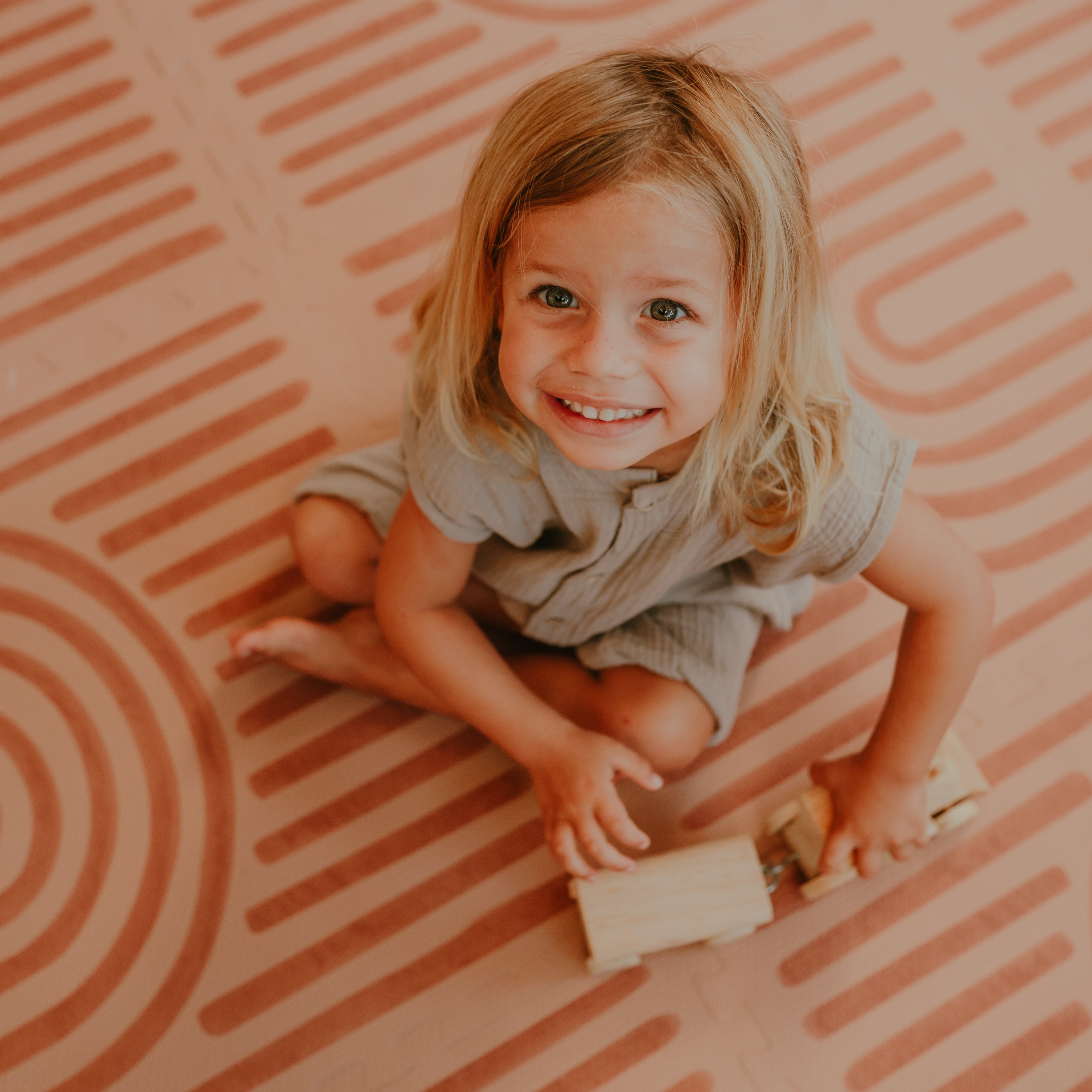 Premium Foam Playmats | Linear - Camel