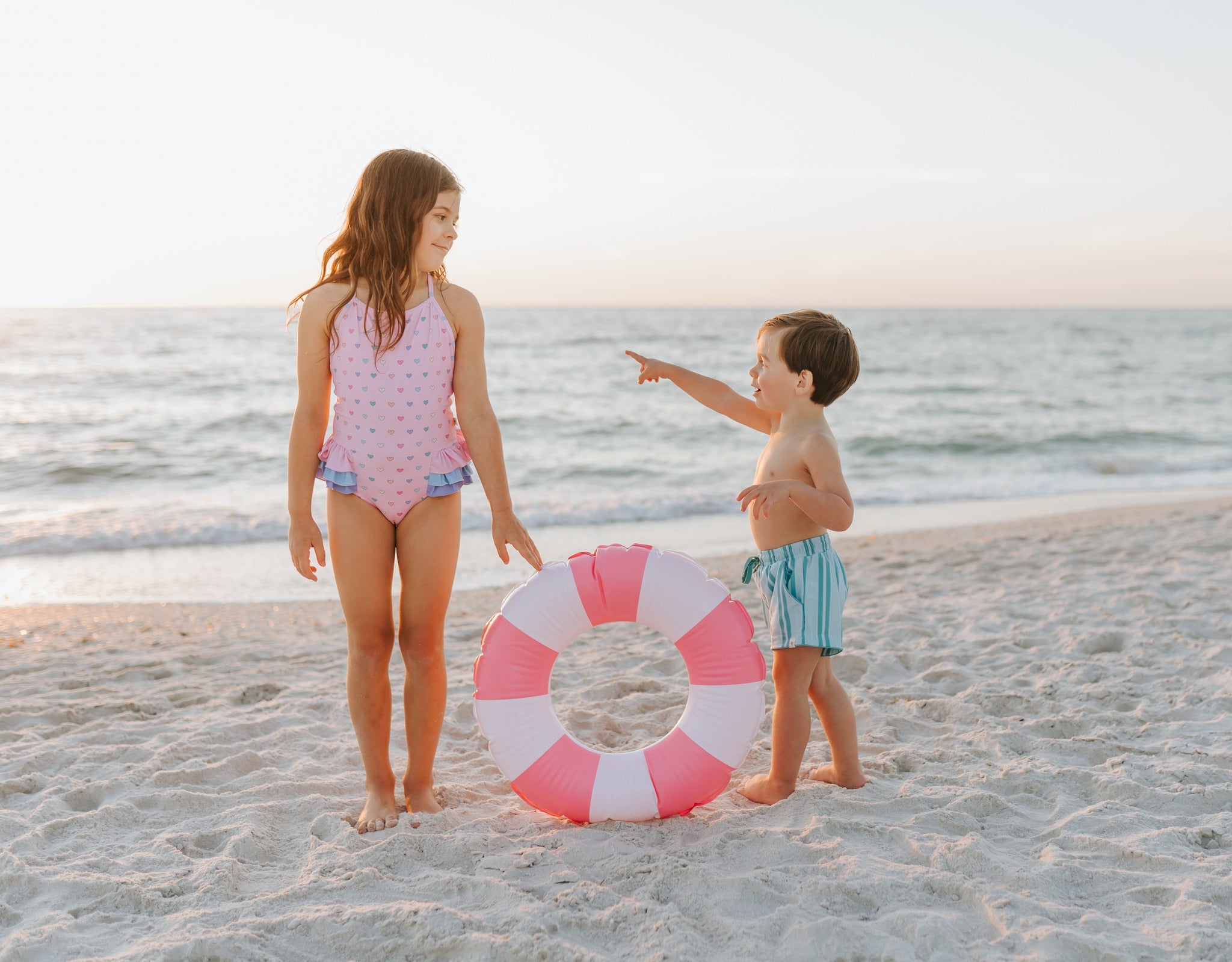 Candyland Stripe Swim Shorts