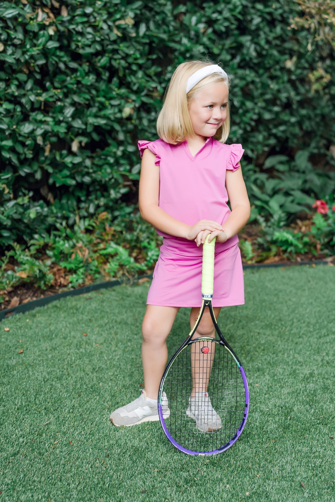 Margot Girls' Performance Skirt By Lh Sport - Hot Pink