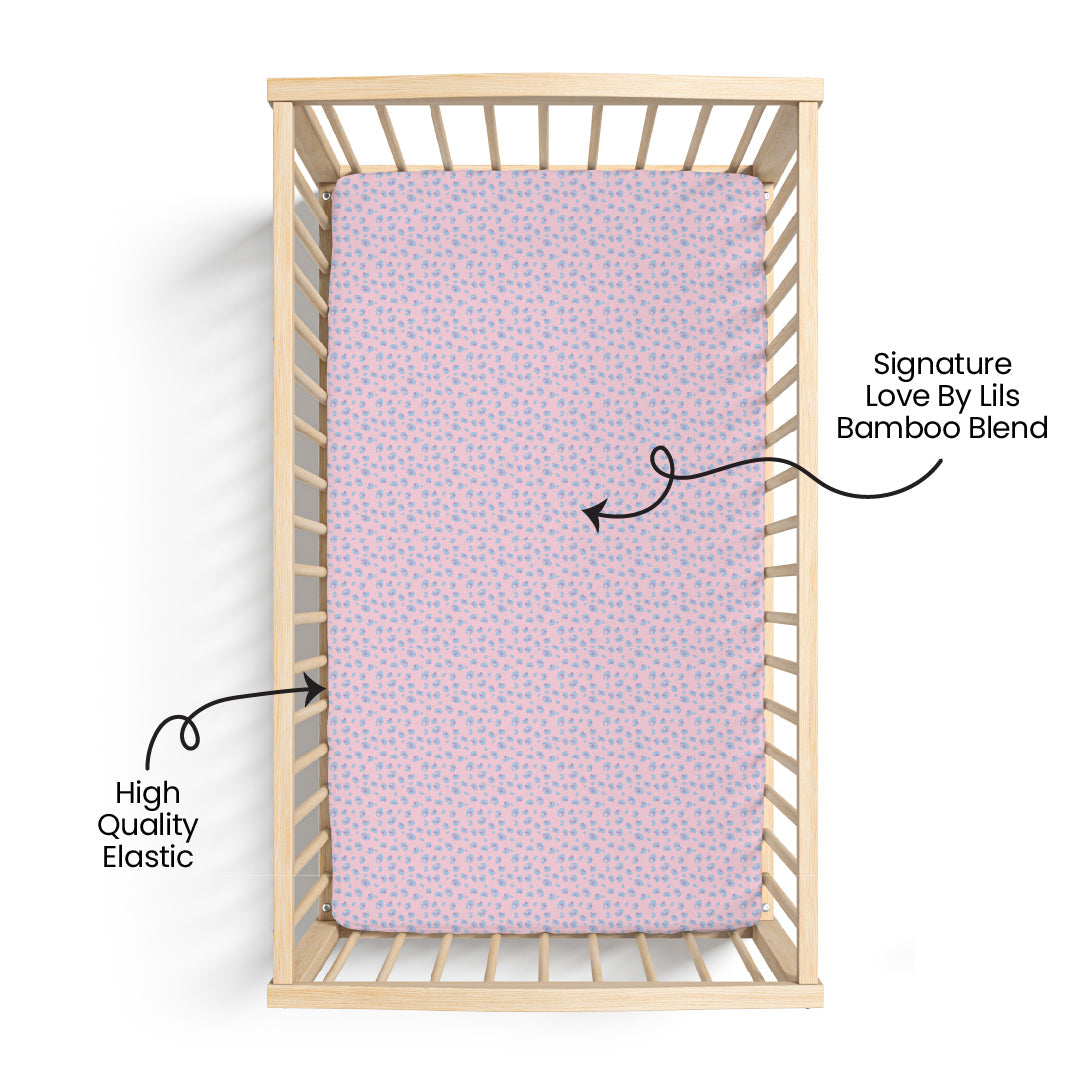 Lillian Floral Bamboo Crib Sheet