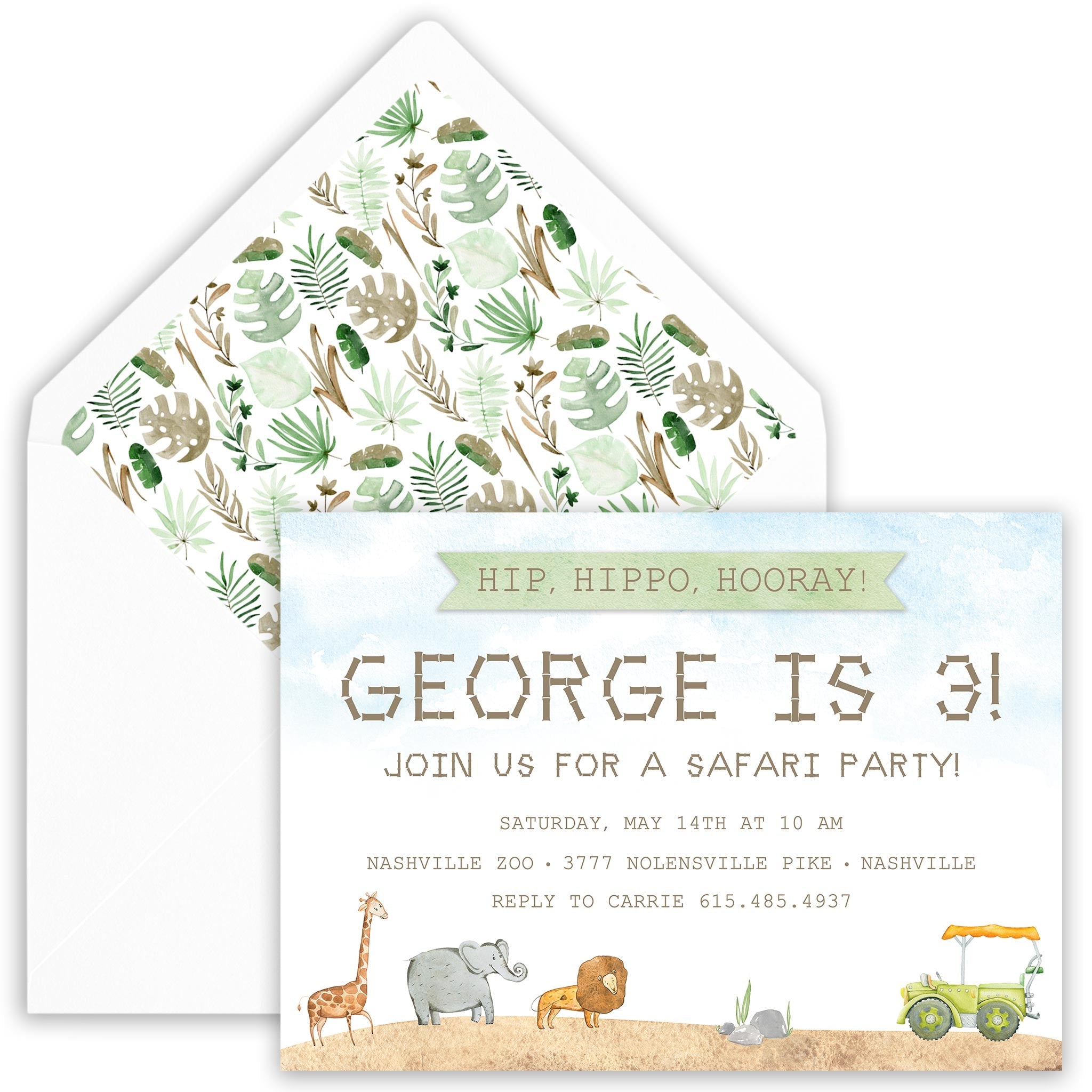 Safari Invitation