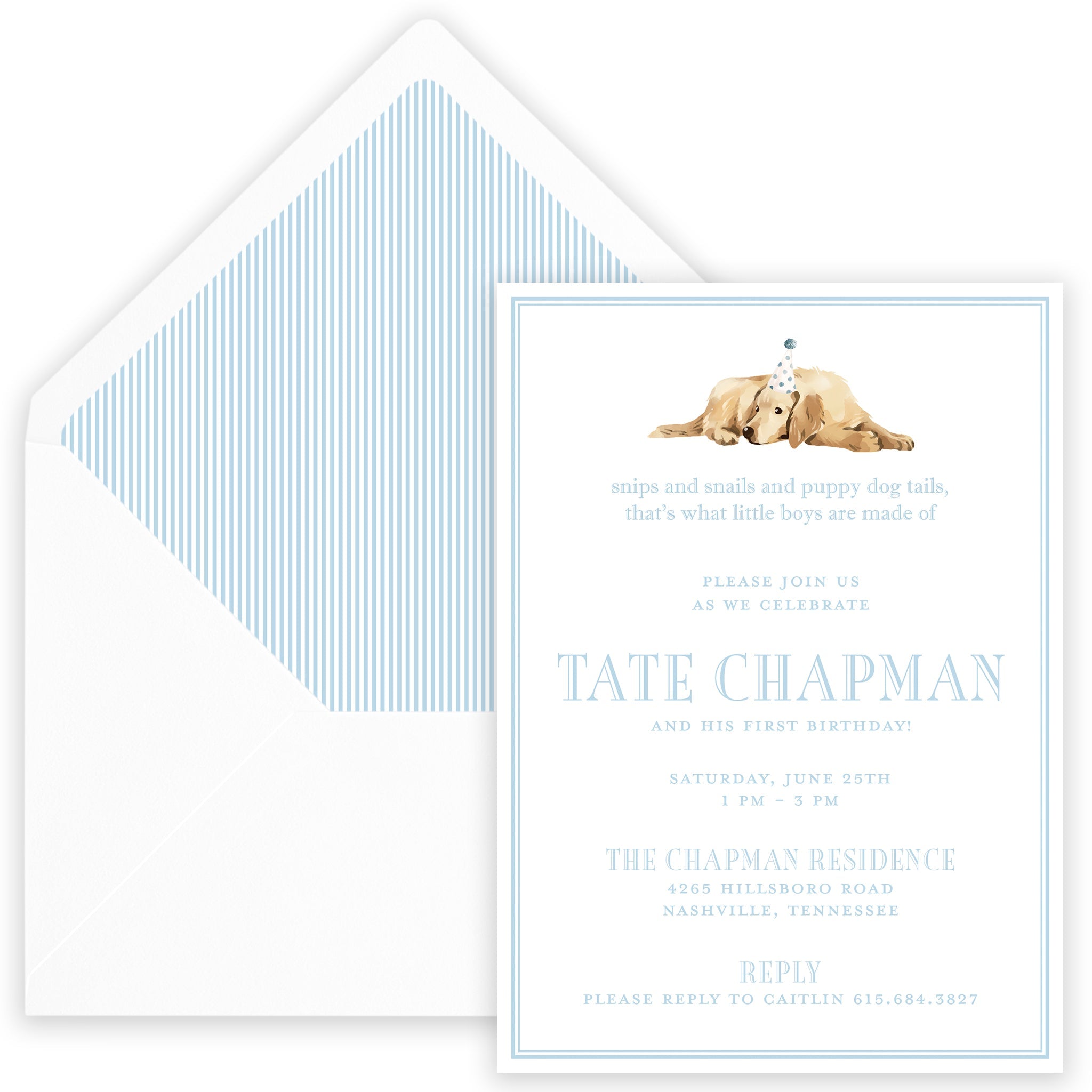 Snips & Snails Birthday Invitation