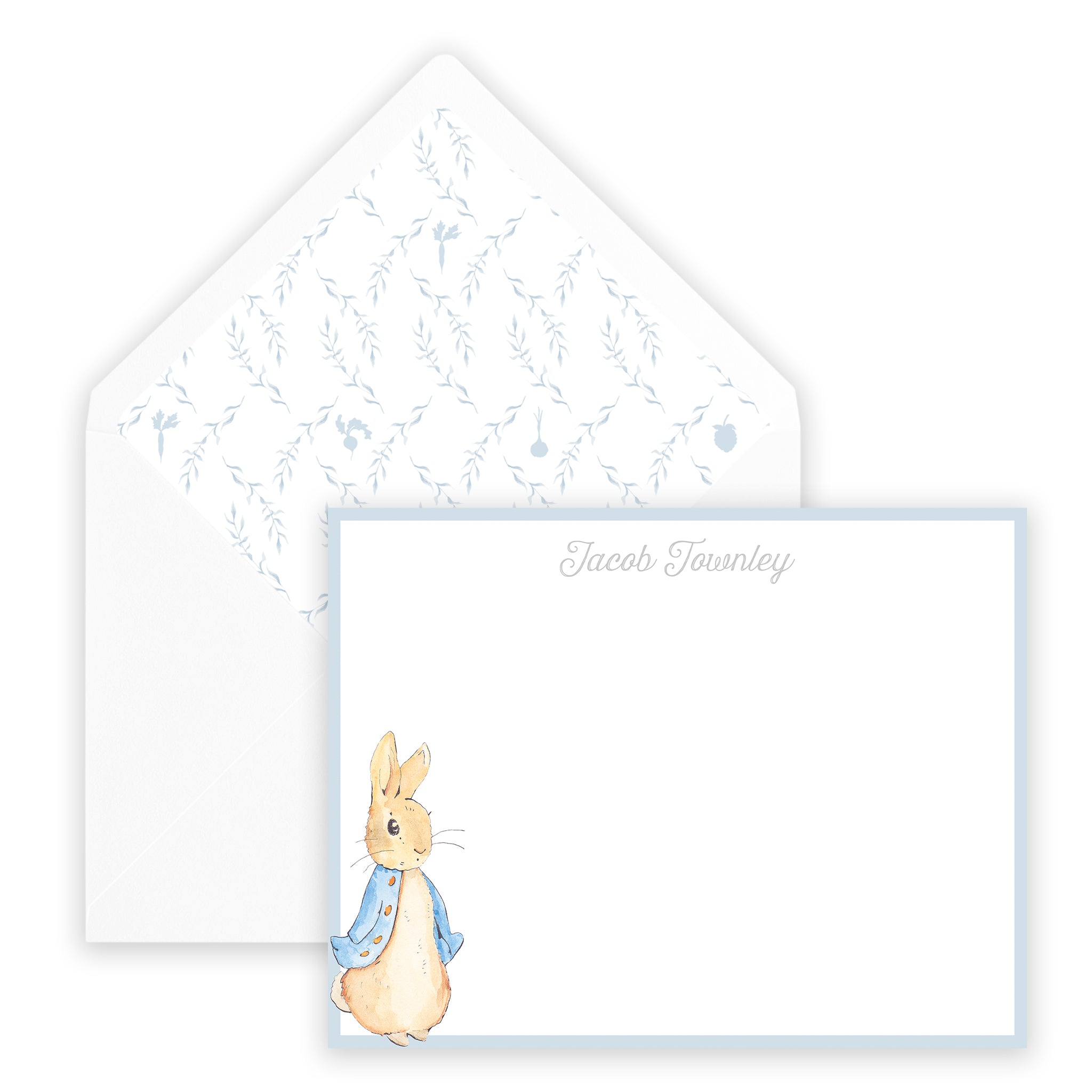 Blue Peter Rabbit Notecard