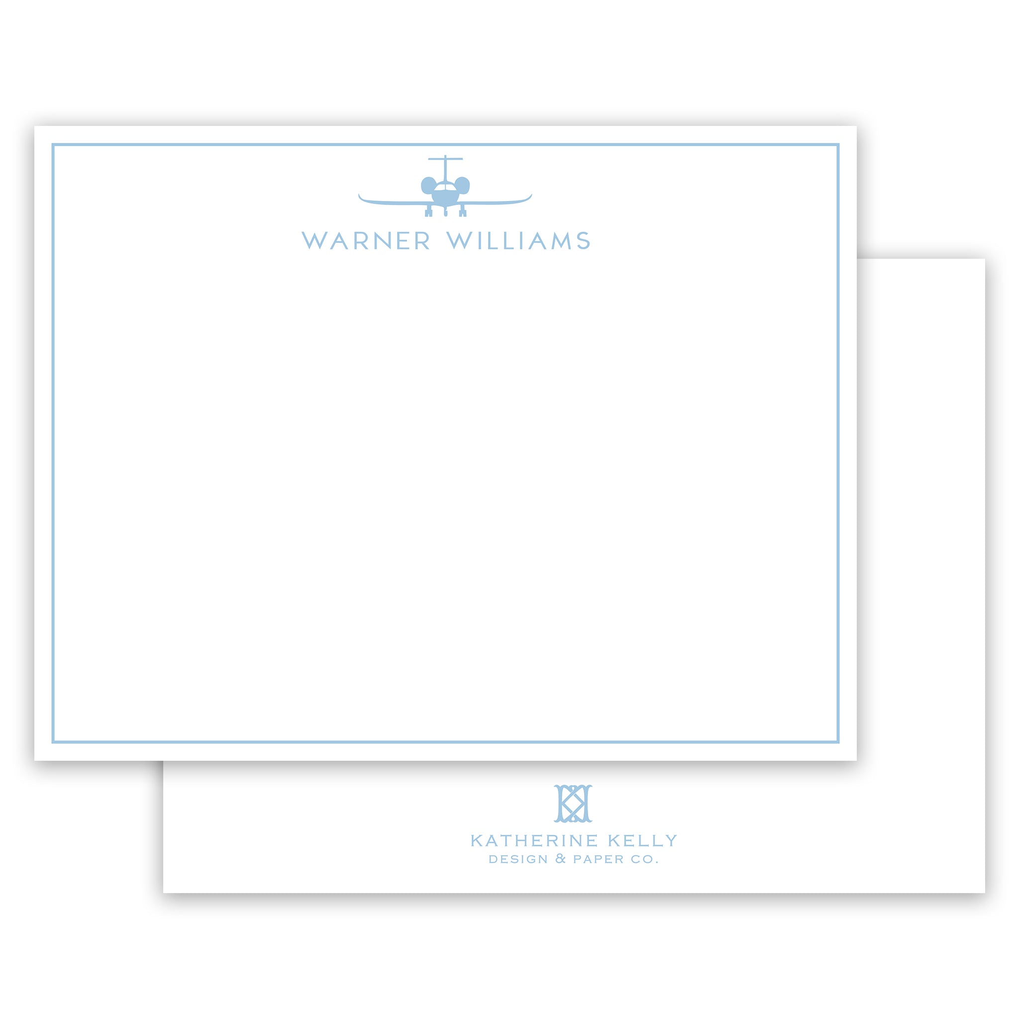 Airplane Notecard