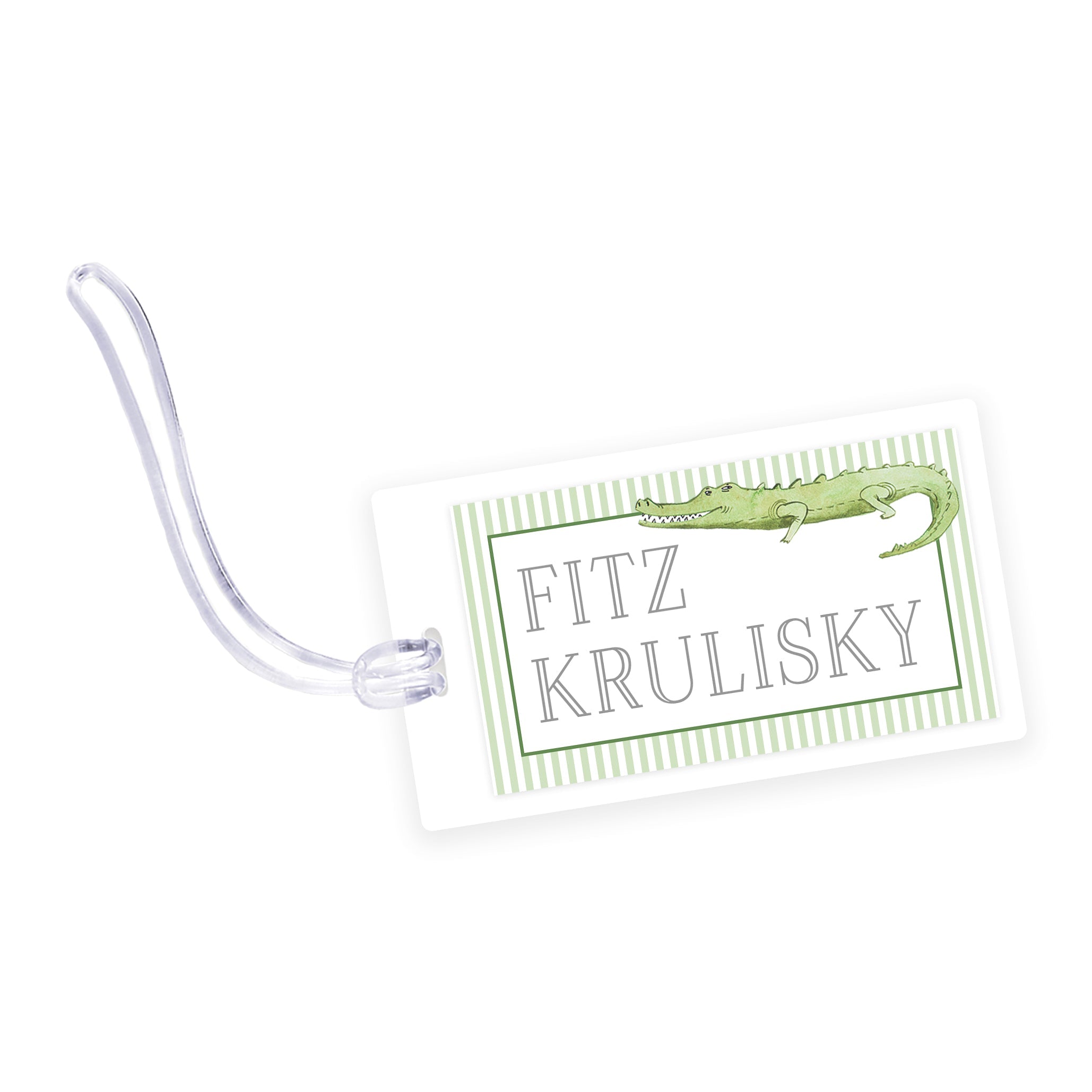 Alligator Laminated Bag Tag