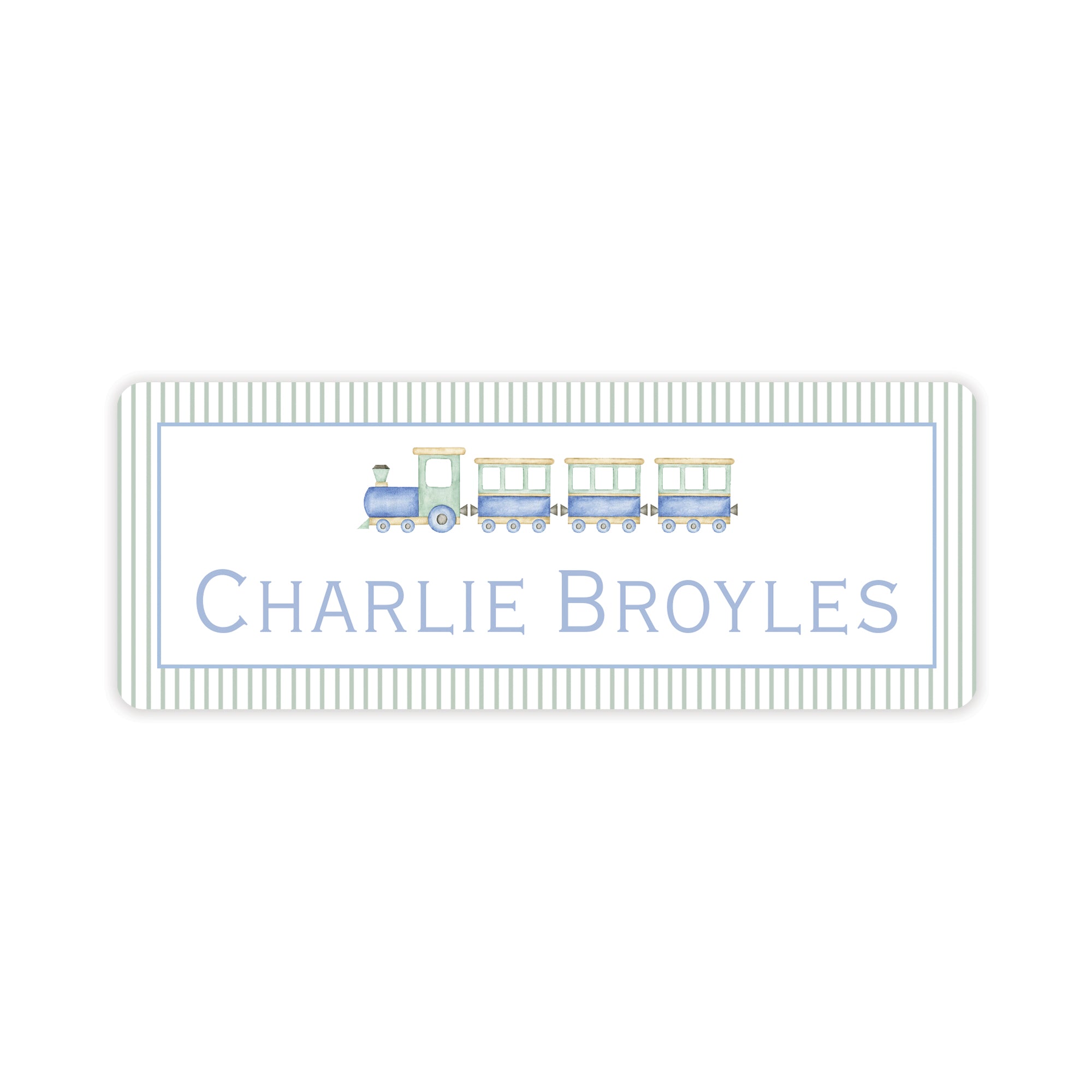 Train Vinyl School Labels