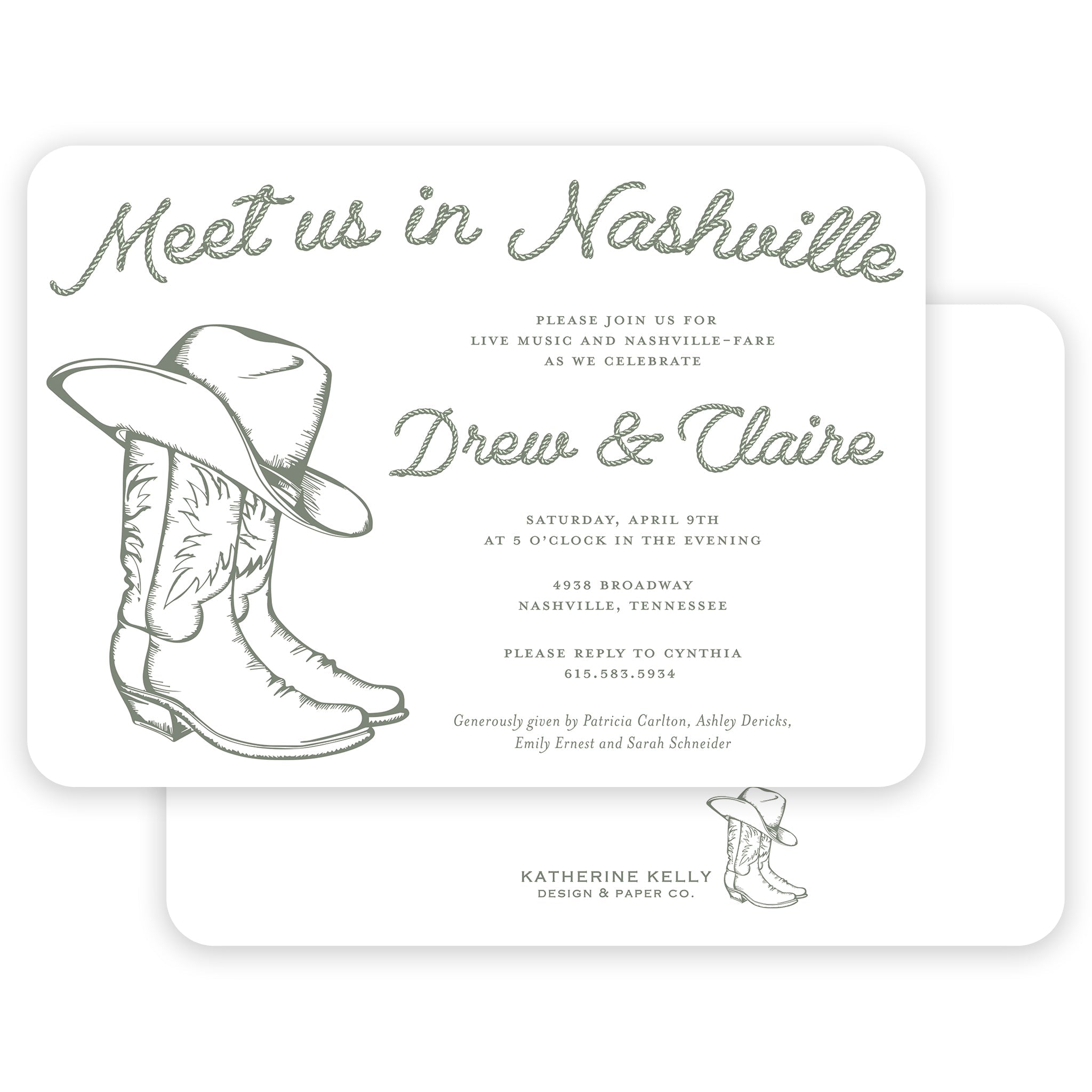 Nashville Party Invitation