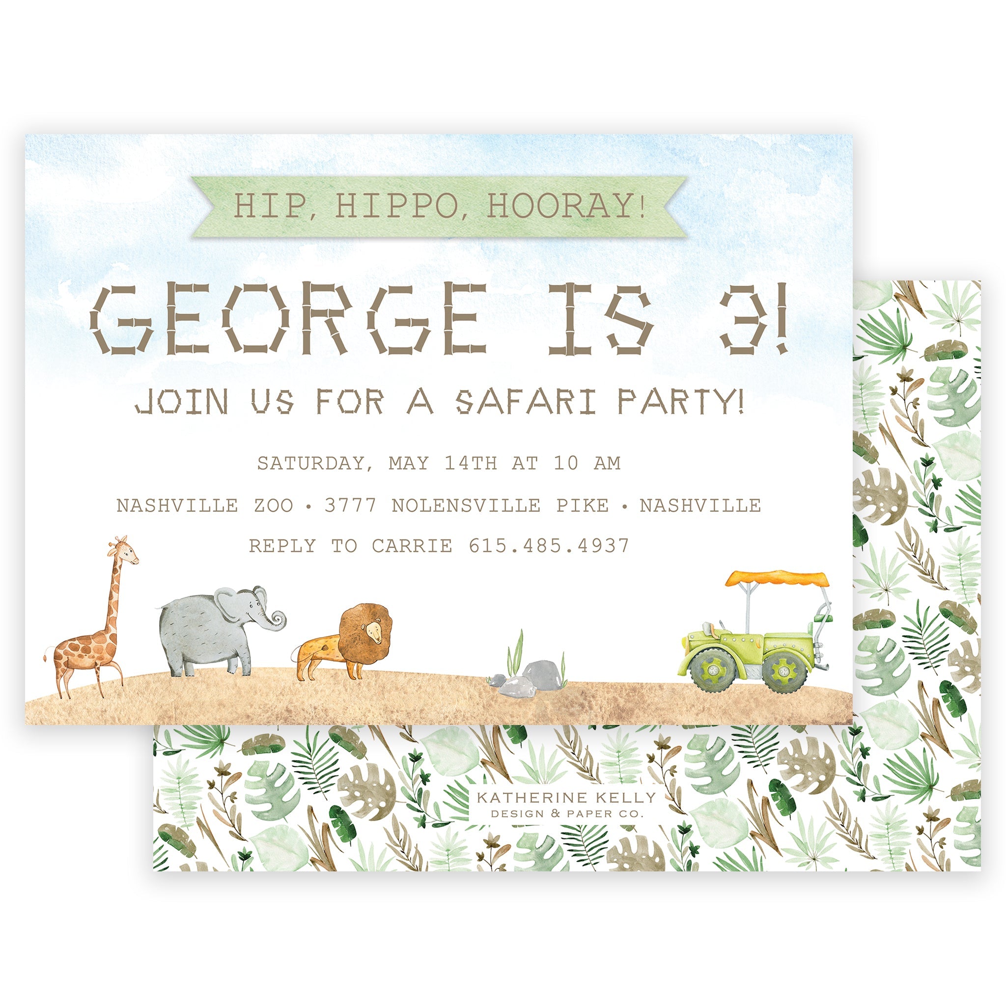 Safari Invitation