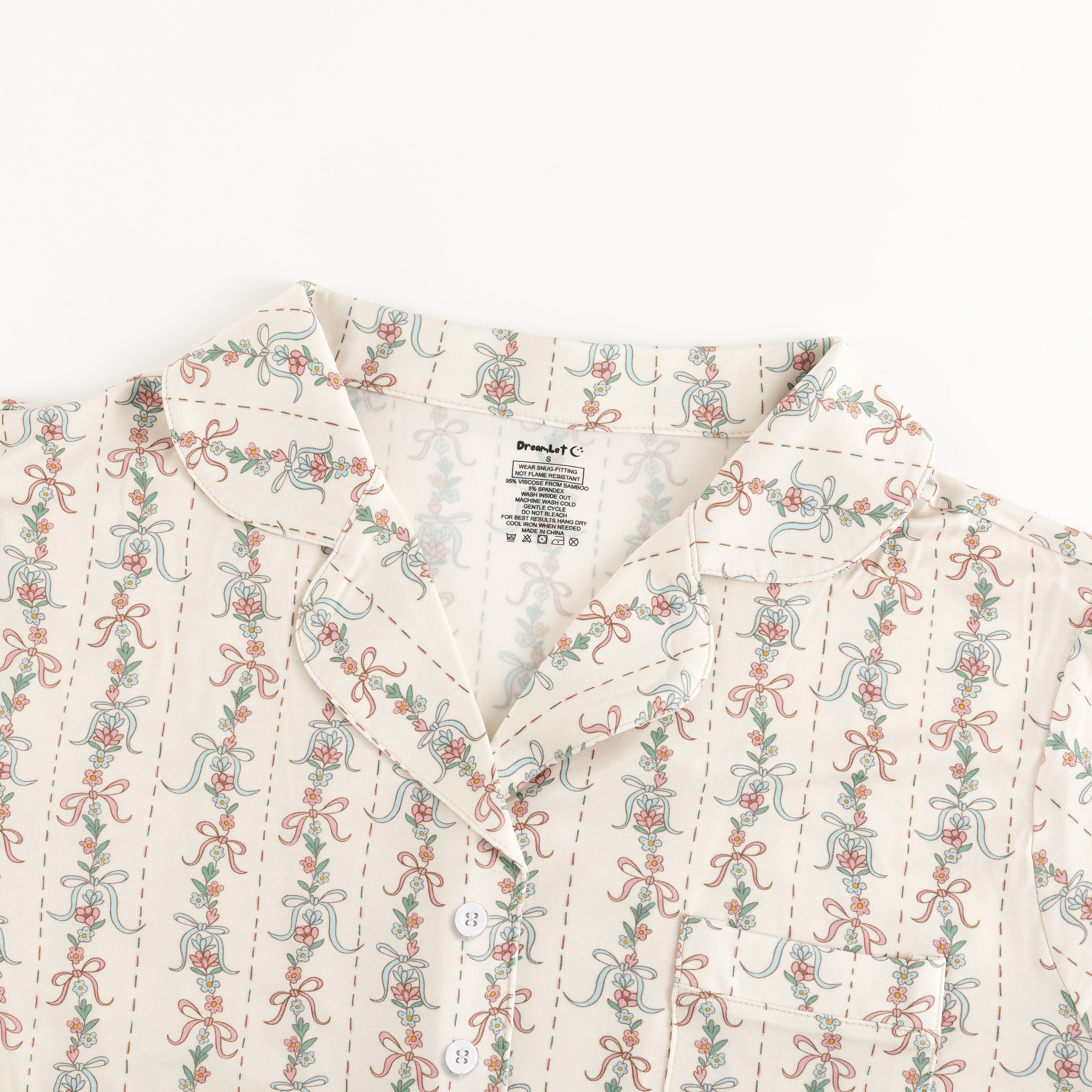 Bow Blossom (women's Short Sleeve Pj)
