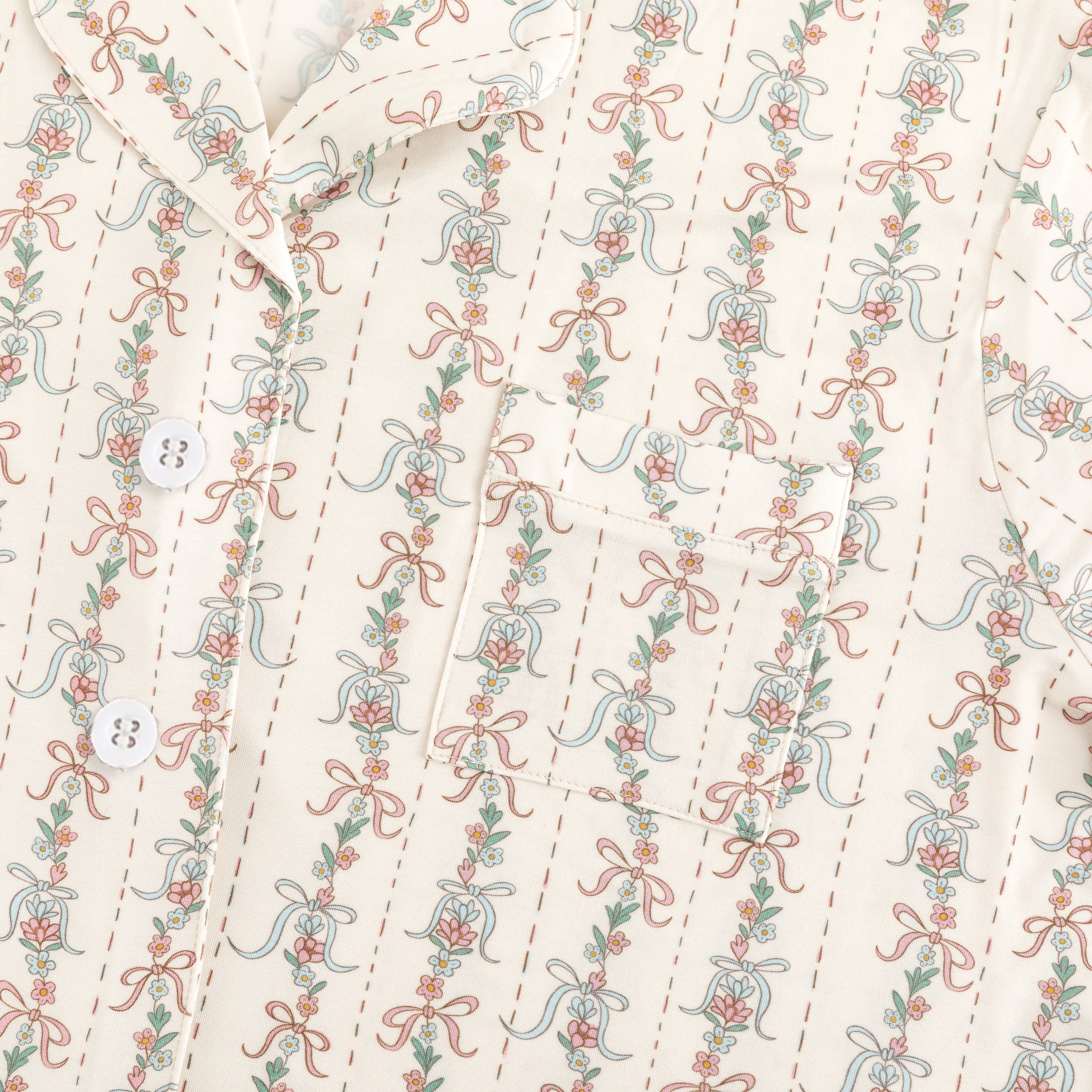 Bow Blossom (women's Short Sleeve Pj)