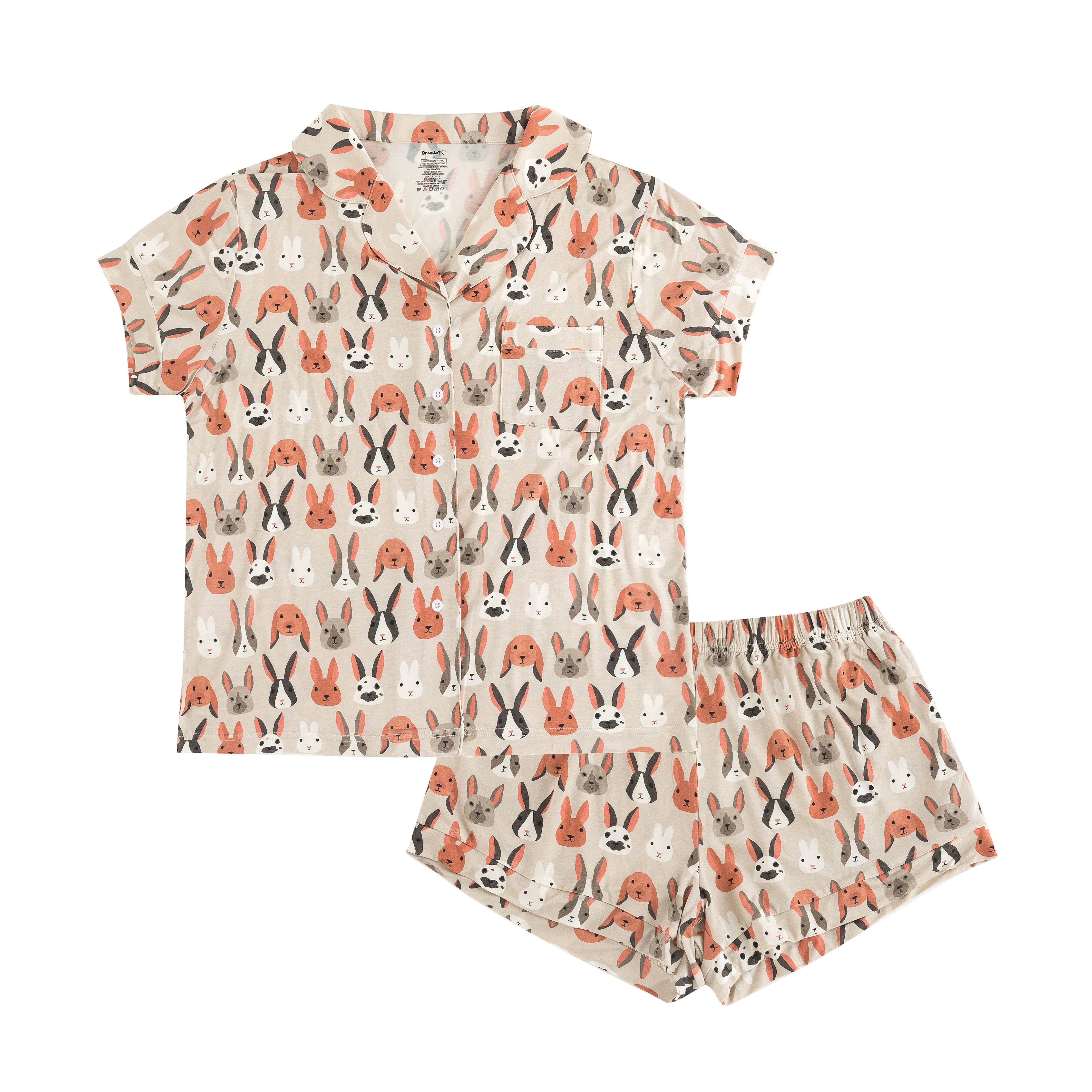 Bunny Crew (women's Short Sleeve Pj)