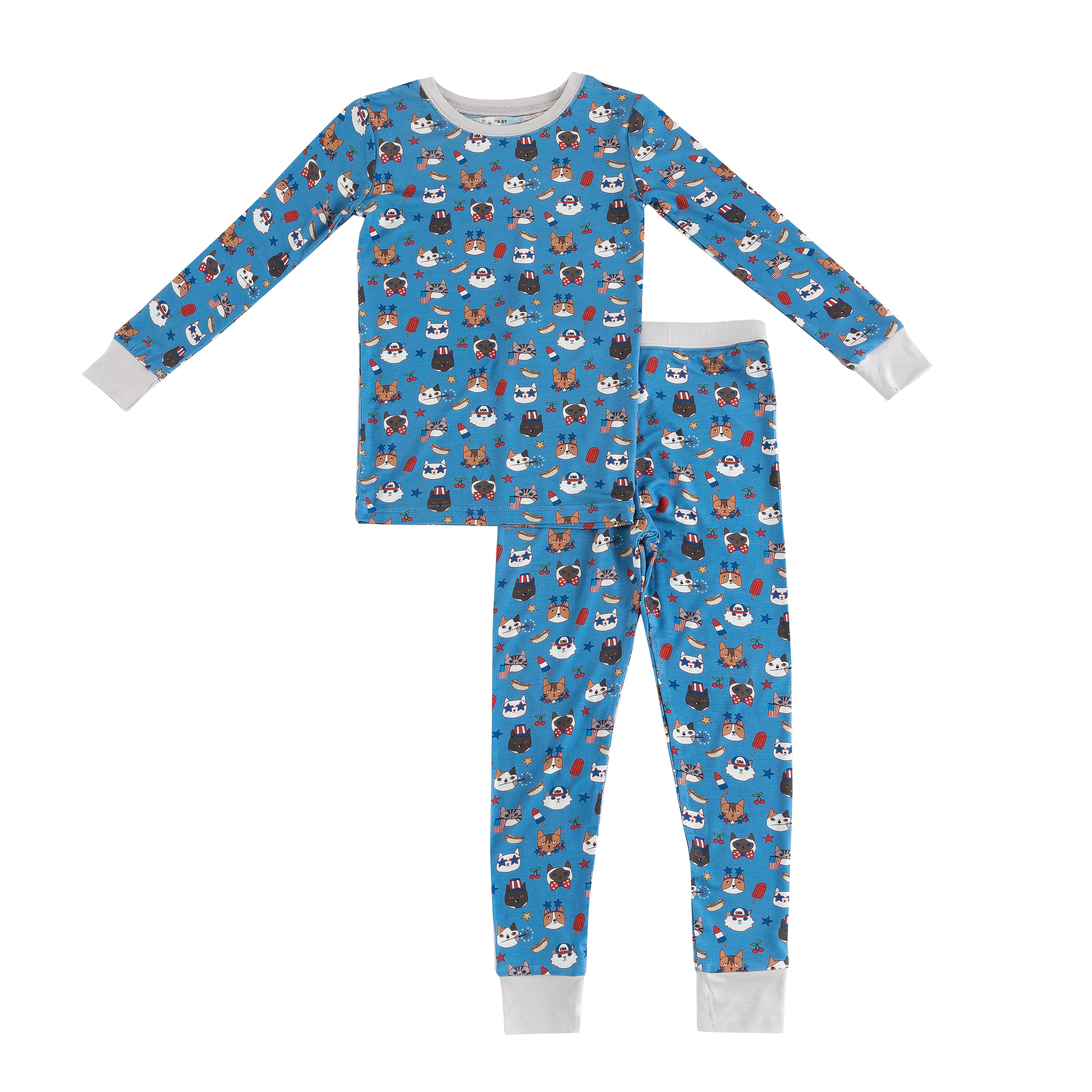 Freedom Cats (long Sleeve Pj)