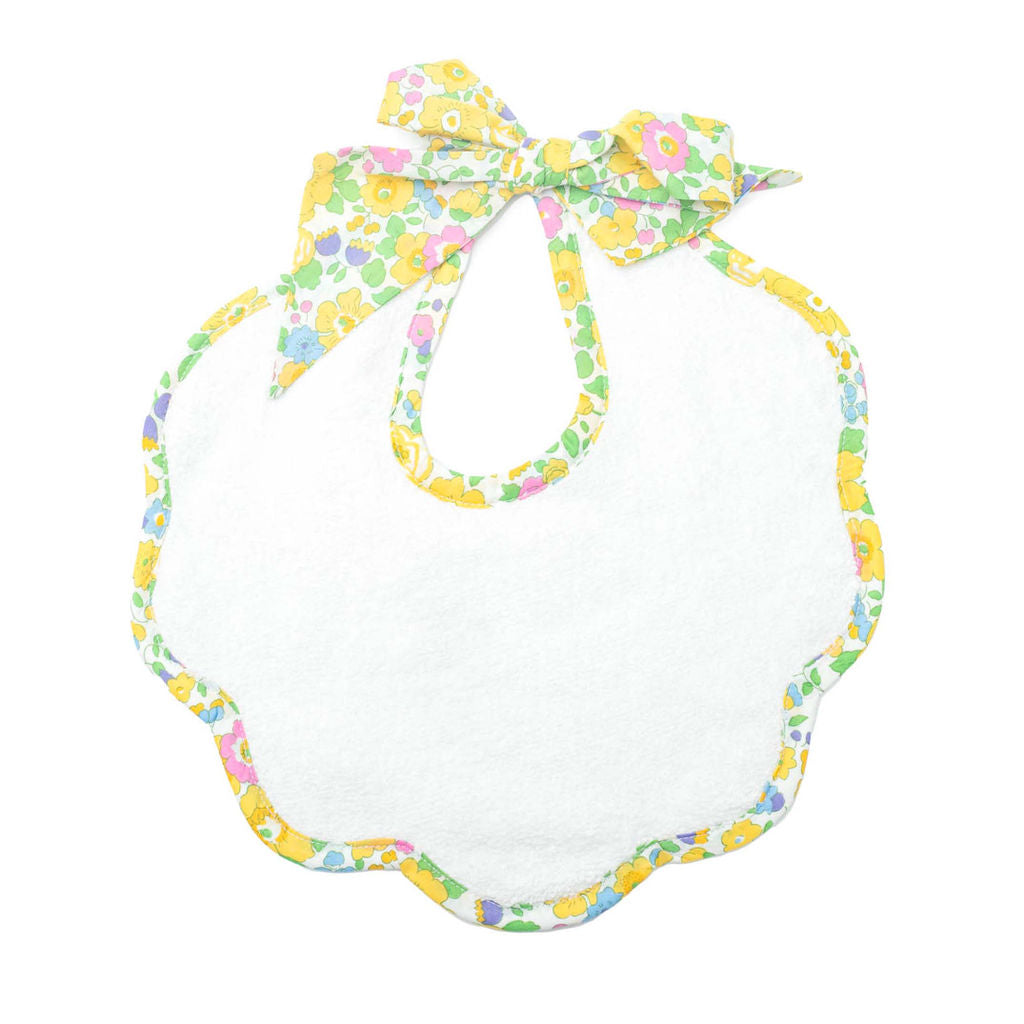 Scalloped Bib | Liberty 'betsy' Yellow