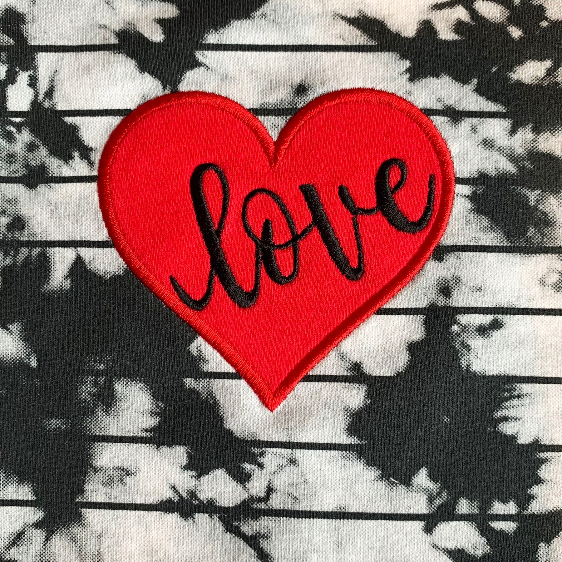 Annloren Baby Girls Tie Dye Heart Long Sleeve Romper Valentine's Day