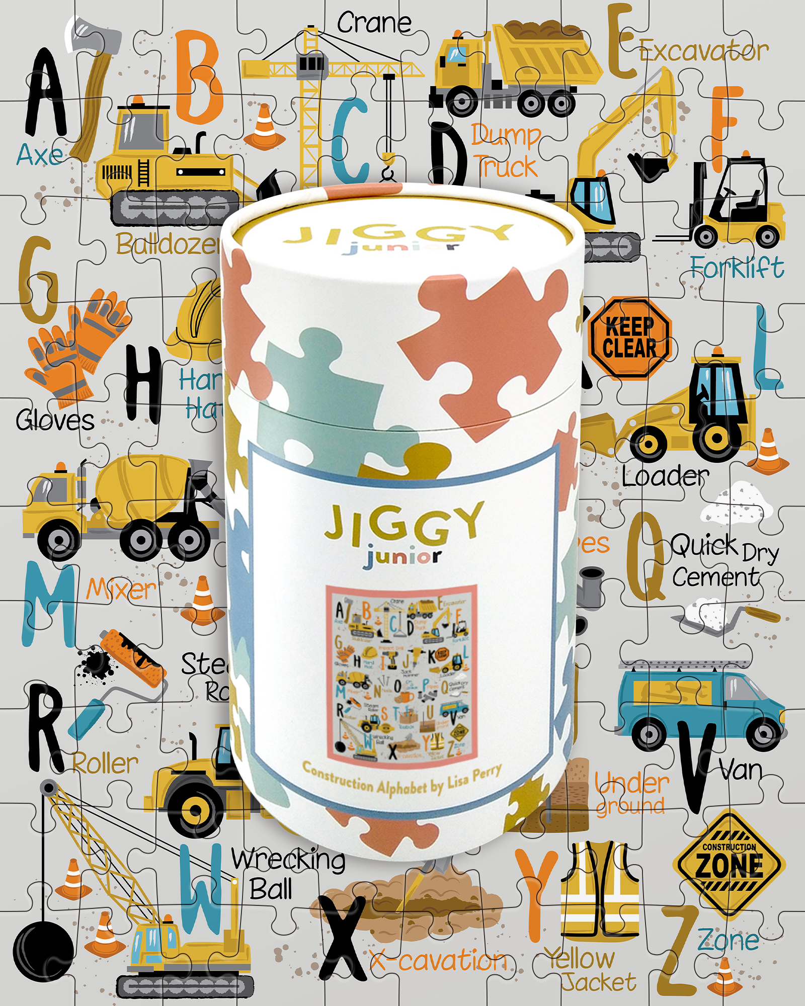 Jiggy Junior, Construction Alphabet By Lisa Perry