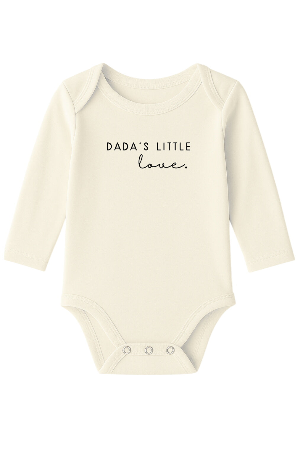 Dada's Little Love Organic Cotton Baby Bodysuit Long Sleeve