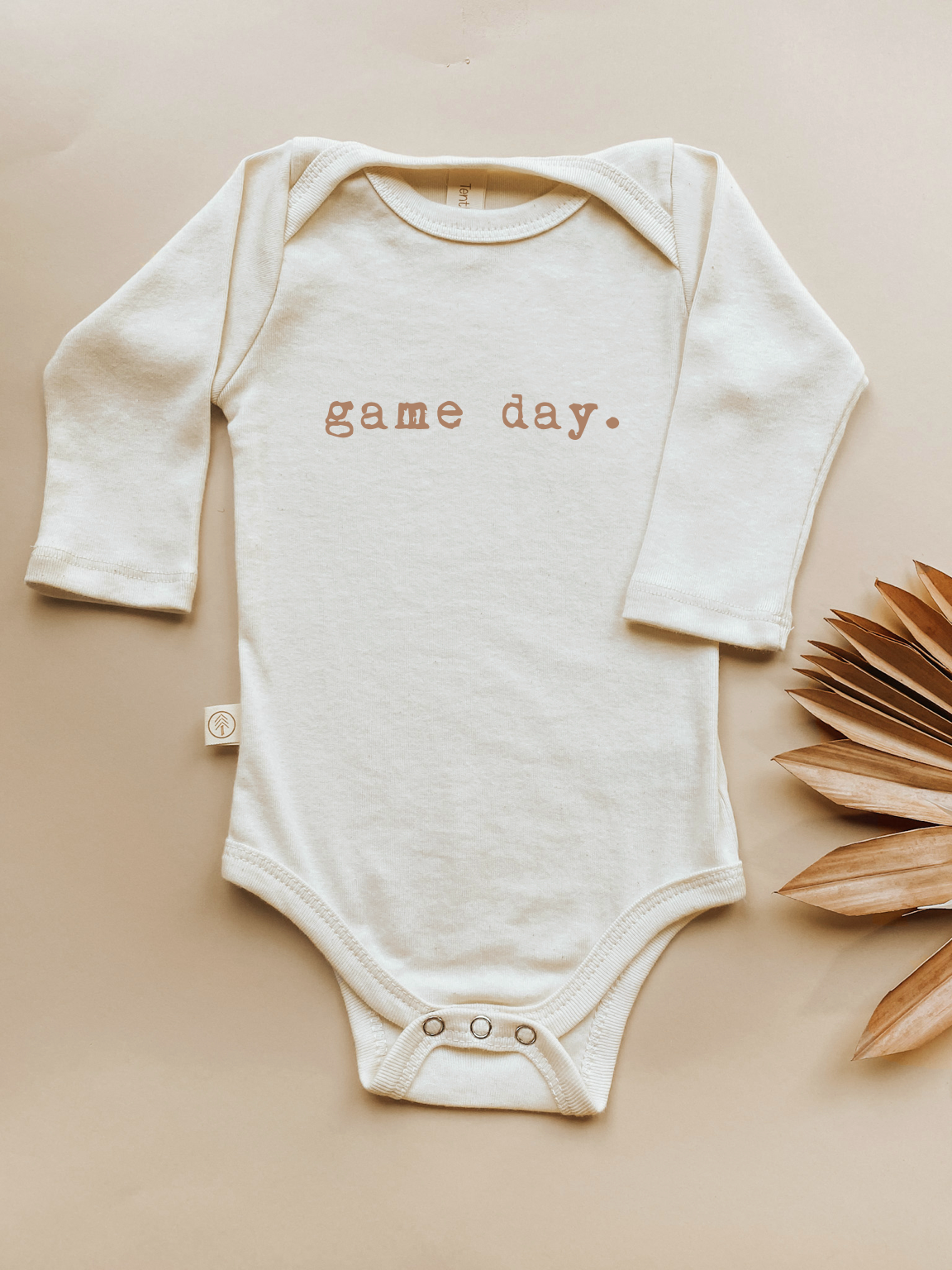 Game Day Organic Cotton Baby Bodysuit Long Sleeve