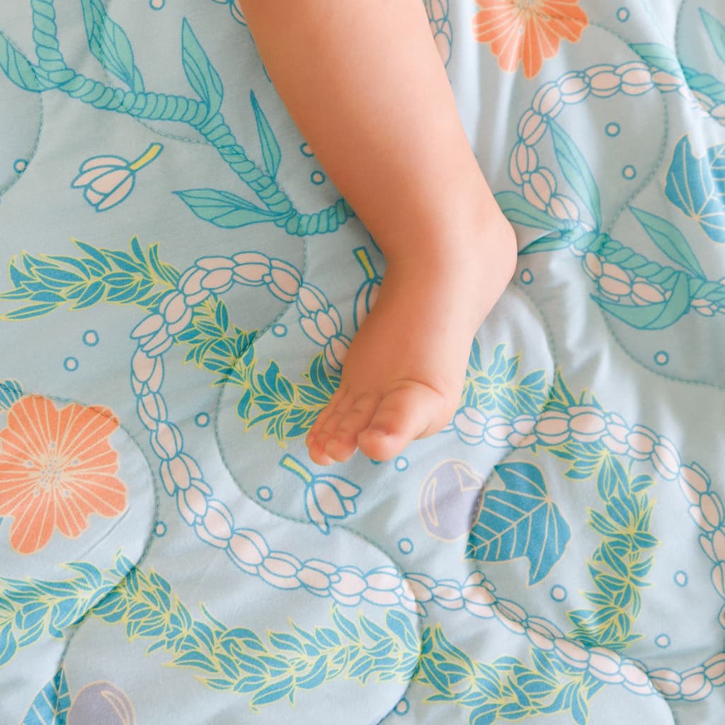 Lei Stand Quilted Bamboo Blanket