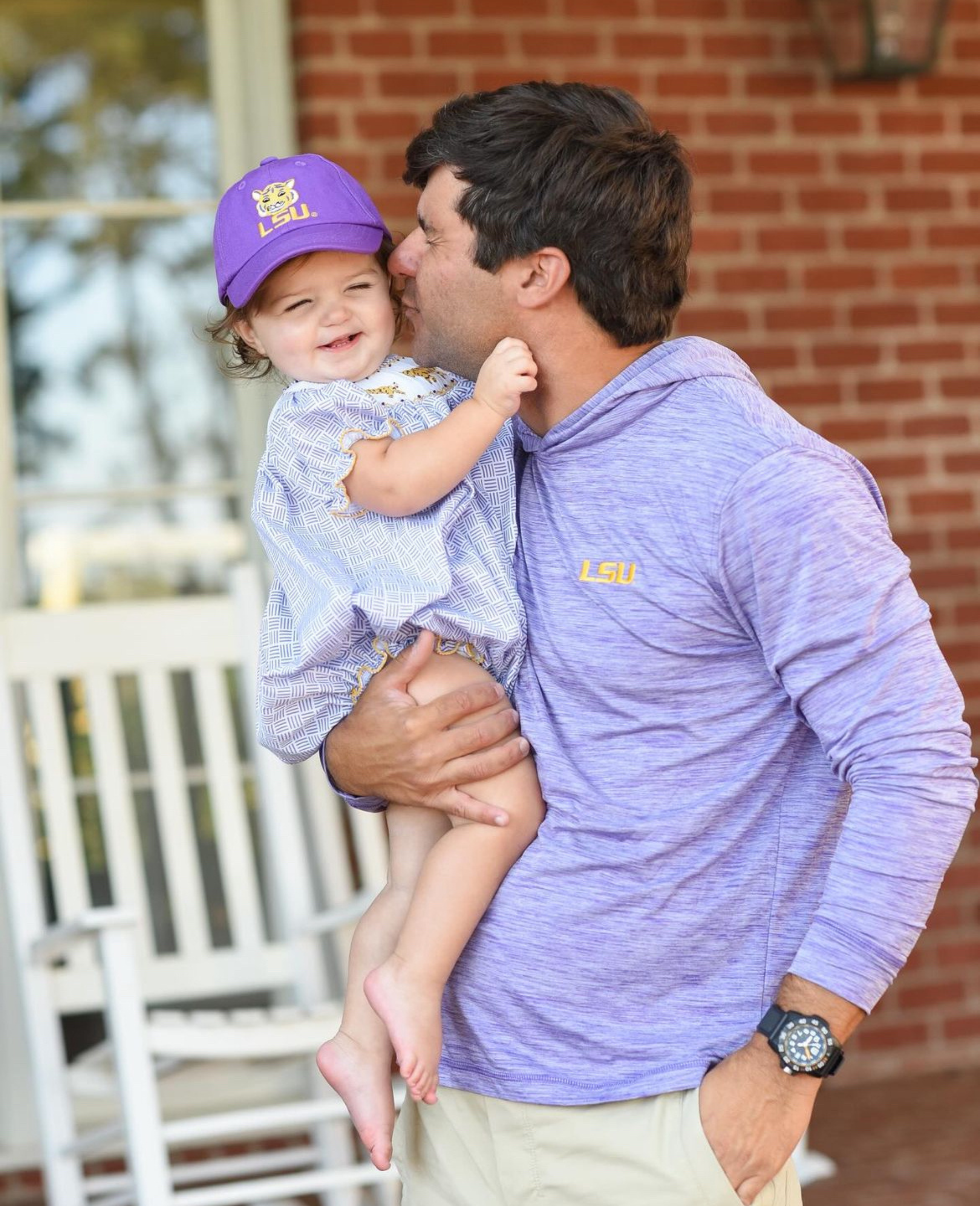 Officially Licensed Lsu Tigers Bow Baseball Hat (baby/toddler)