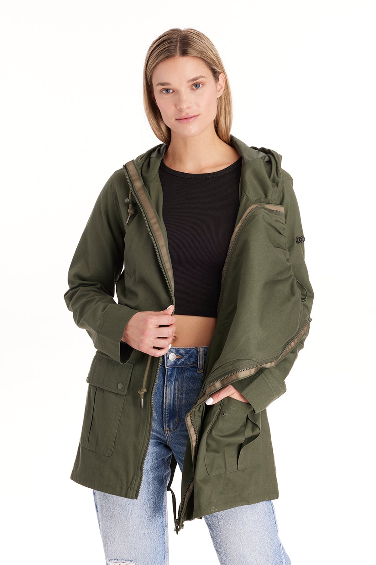 Lara 3 In 1 Maternity Jacket Military Style