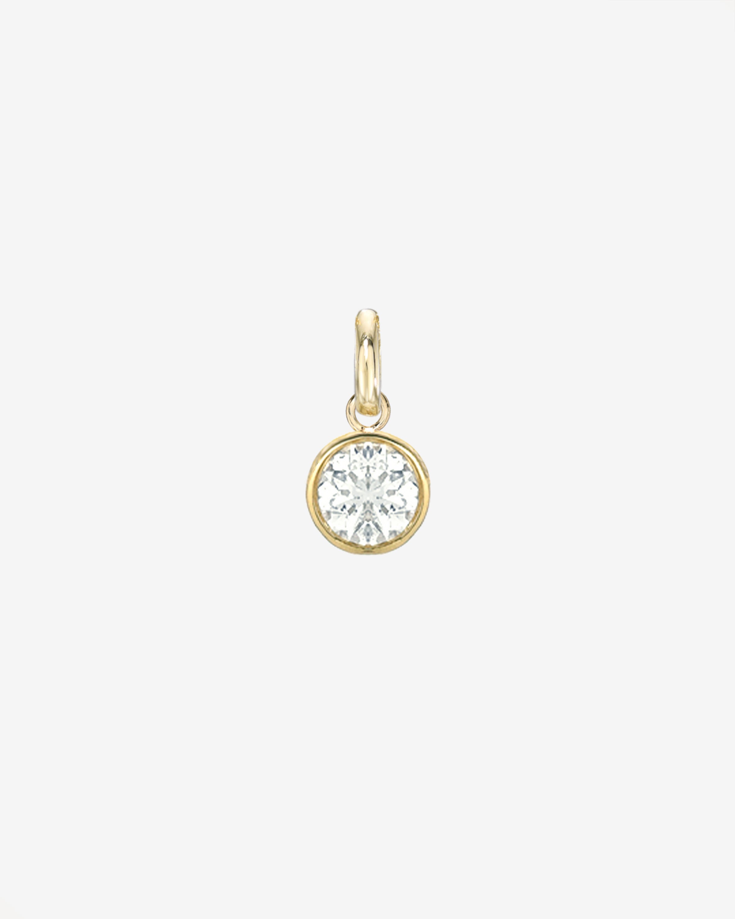 Large Bezel Diamond Pendant
