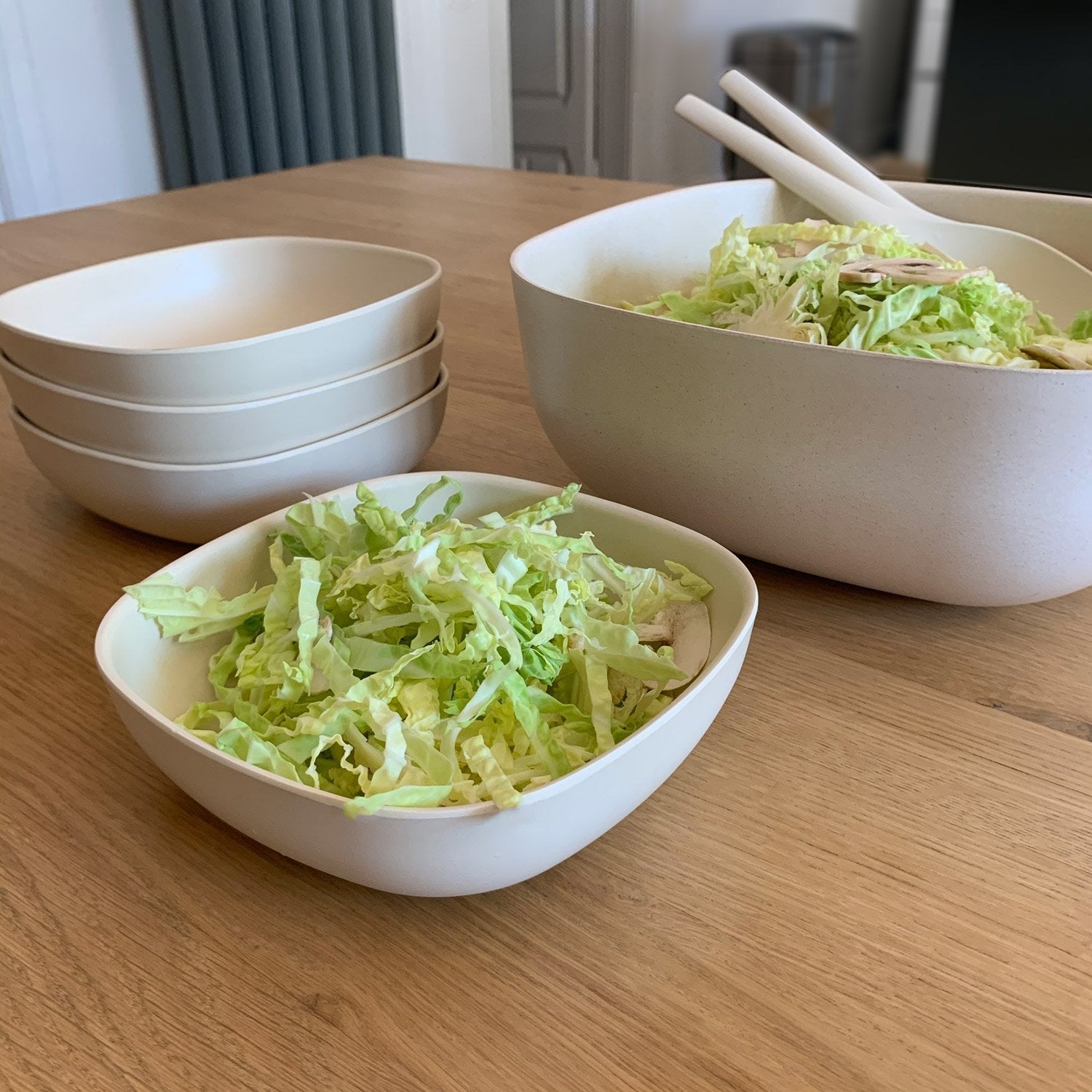 190 Oz Large Salad Bowl - Off White