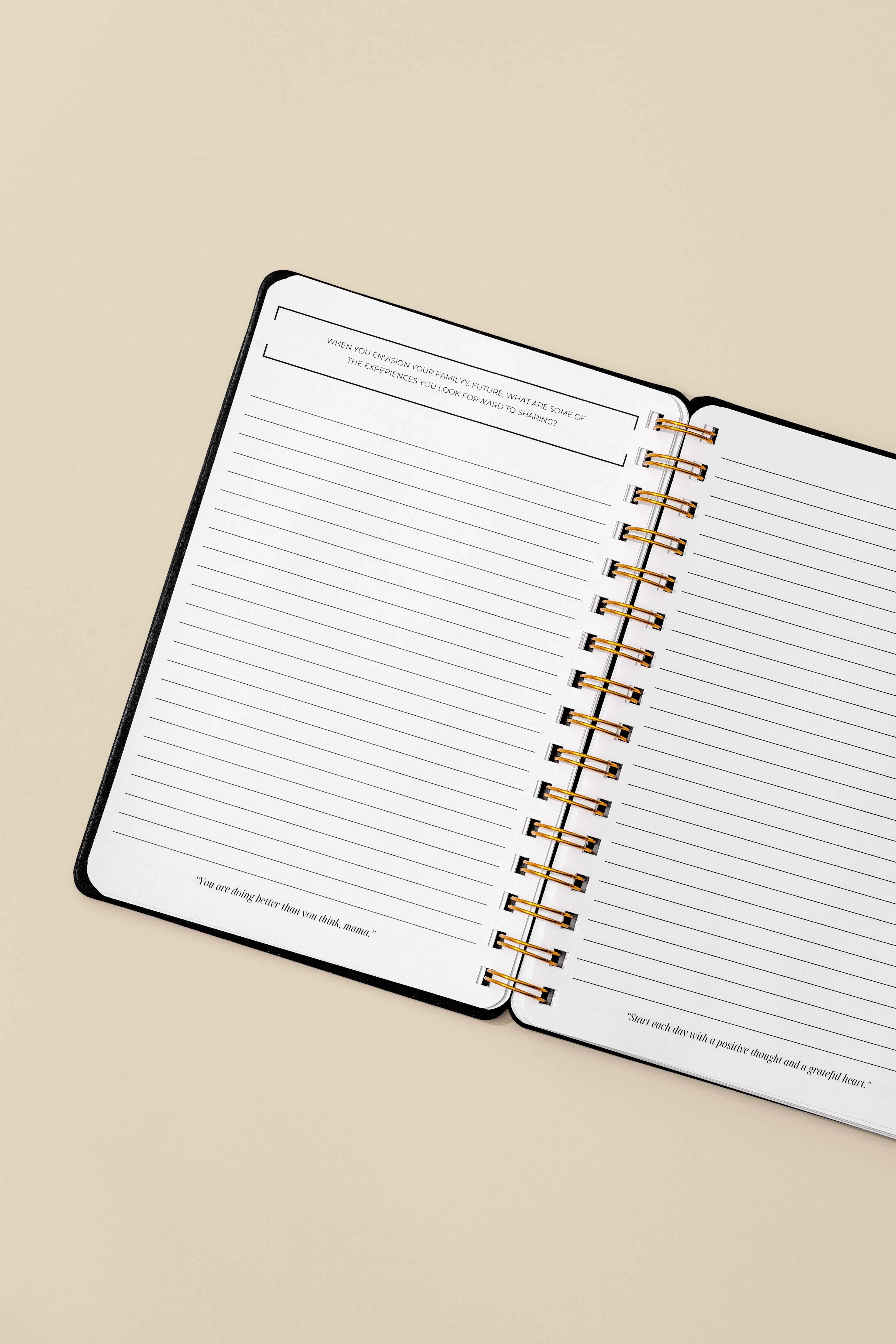 Journal: Journal Prompts For Mama + Daily Tracker For Baby