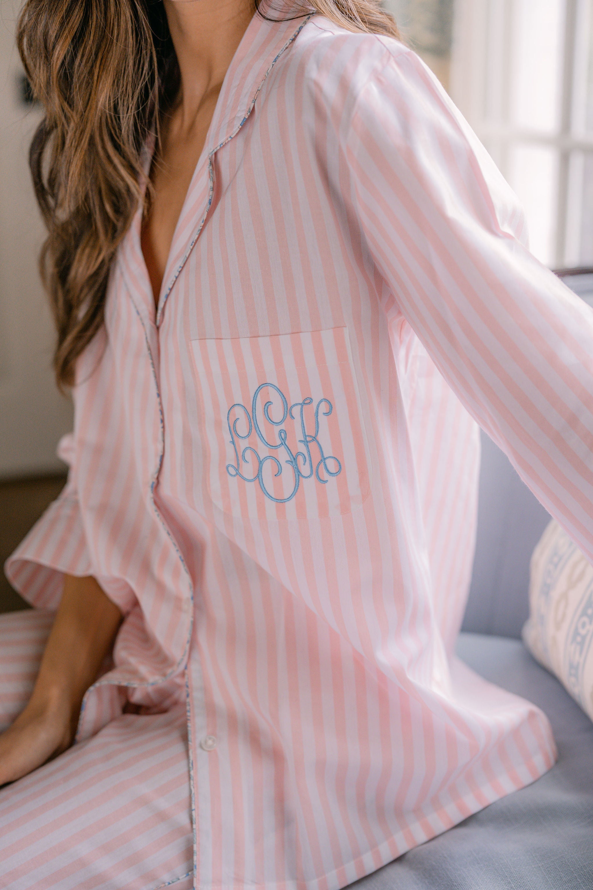 Classic Cotton Striped Capri Pajamas