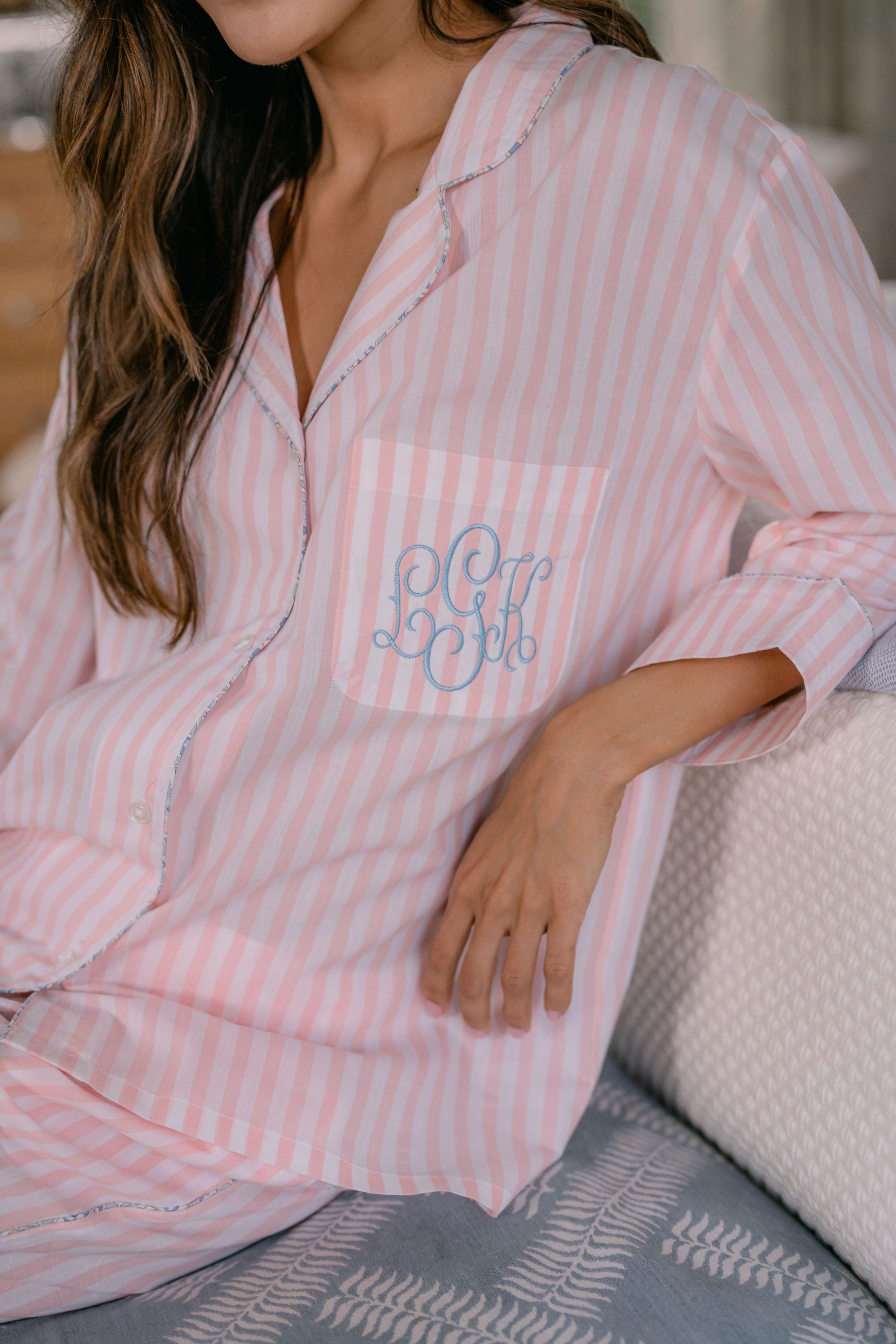 Classic Cotton Striped Capri Pajamas